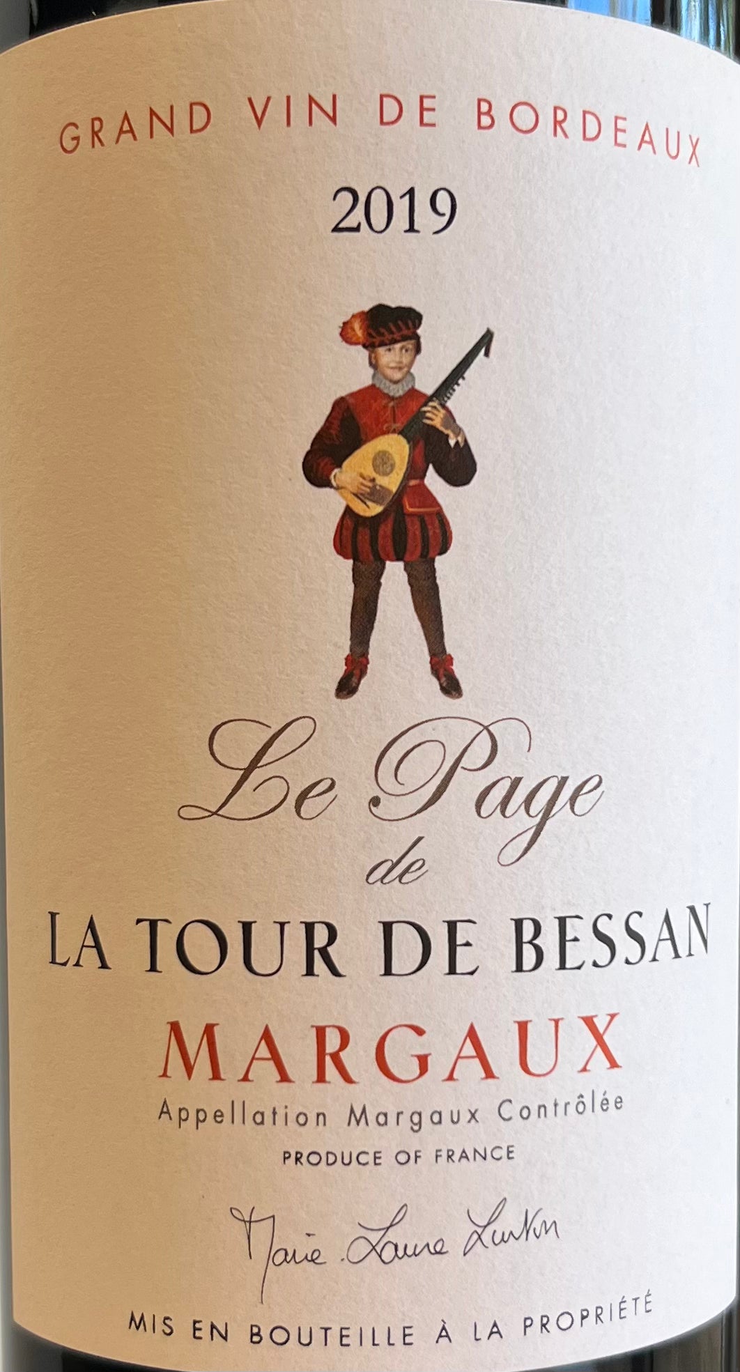 Le Page de La Tour de Bessan - Premium Margaux Wine from Bordeaux, France (2019)