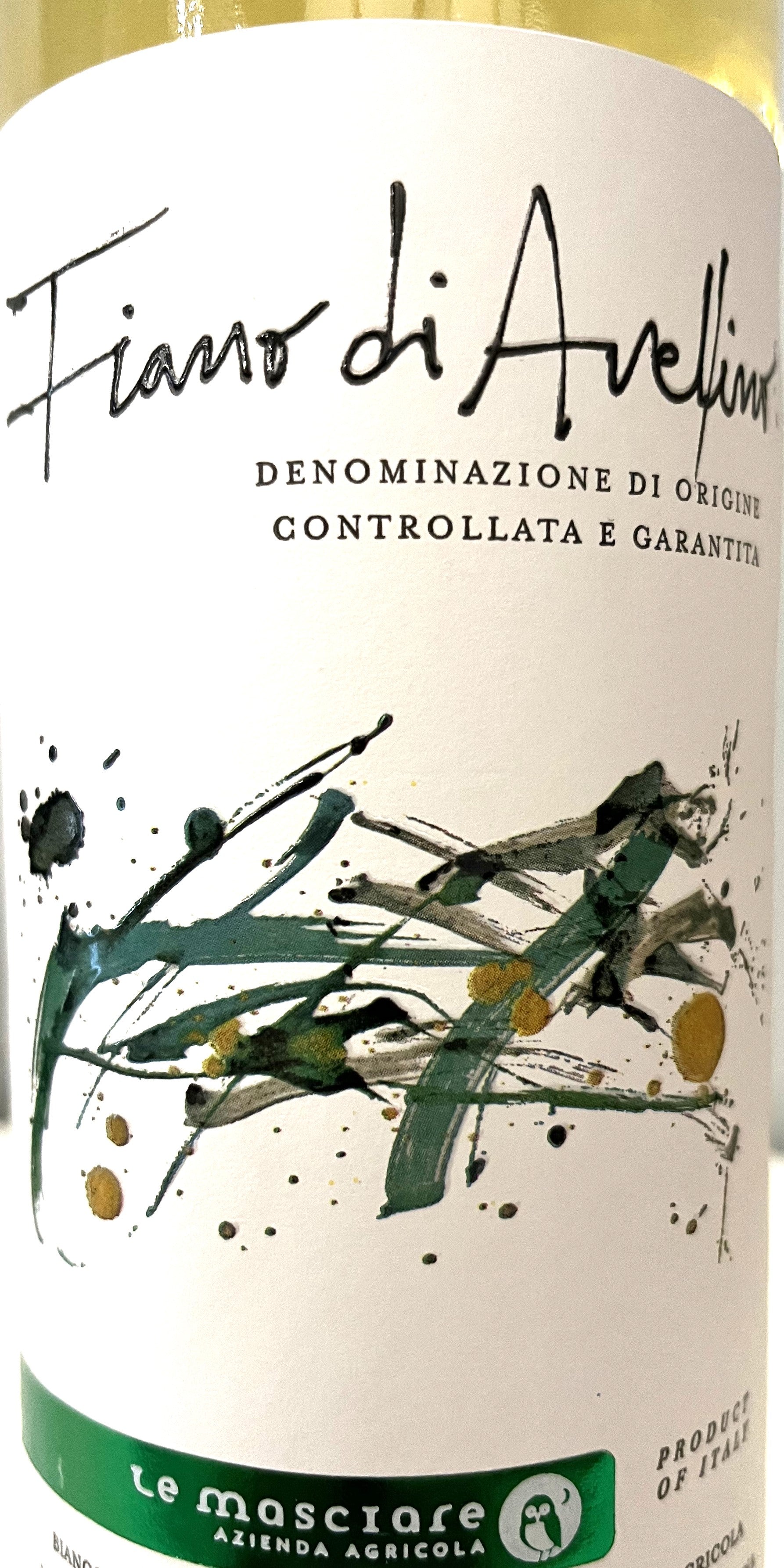 Le Masciare Italian Fiano di Avellino Wine