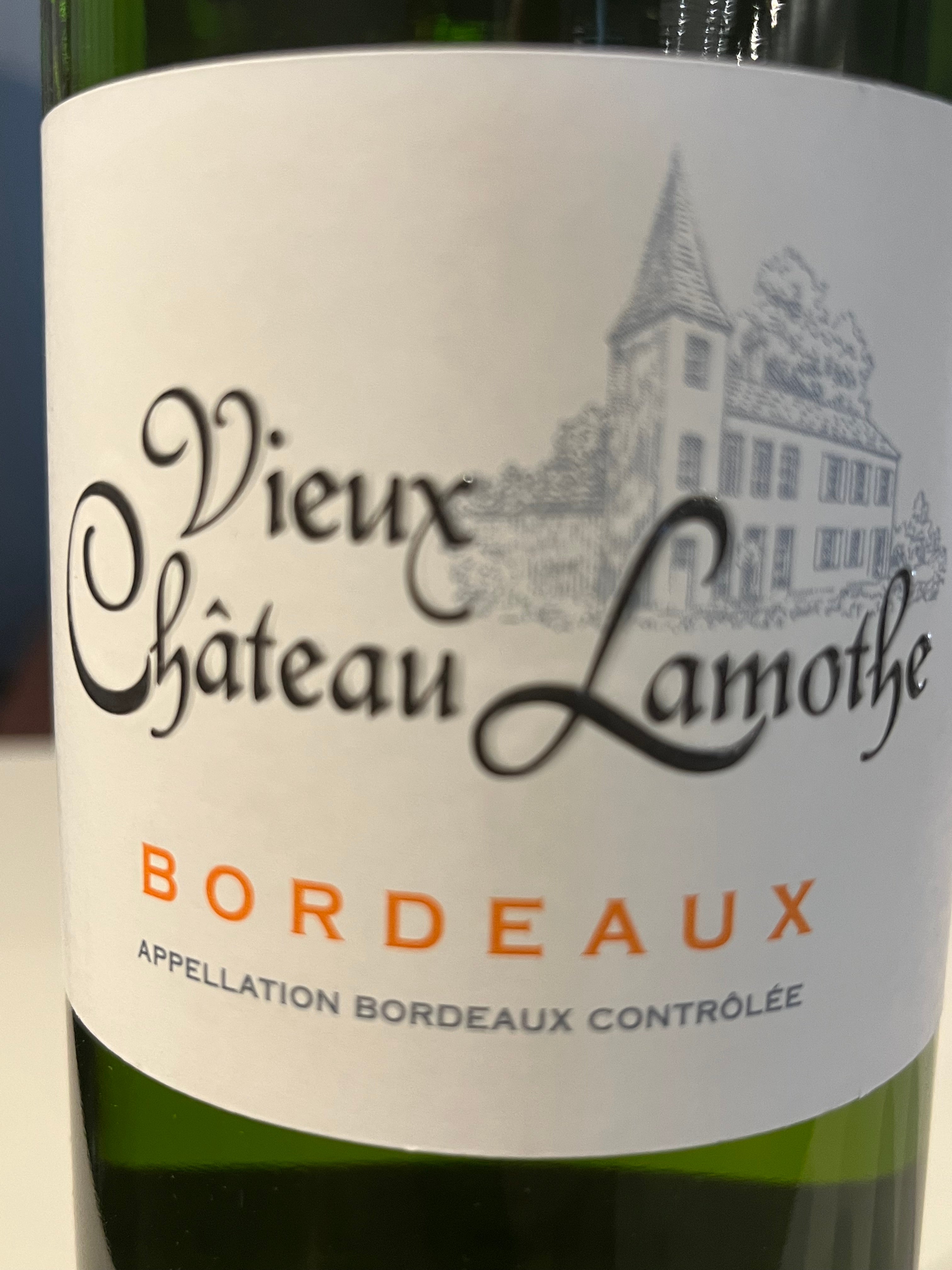 2020 Vieux Chateau Lamothe Fine Bordeaux Blanc Wine