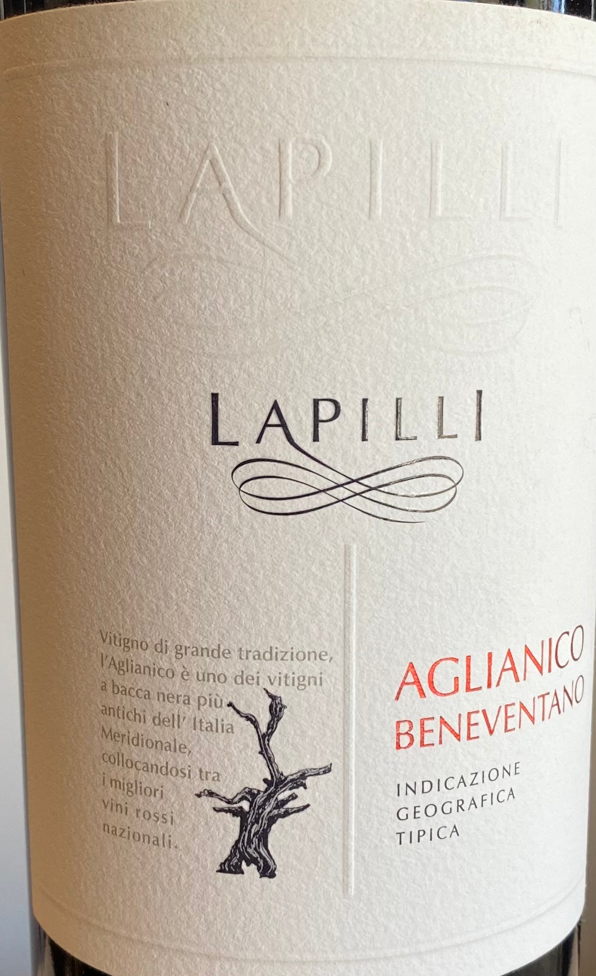 Lapilli Wine - Aglianico Beneventano Red Wine from 2020