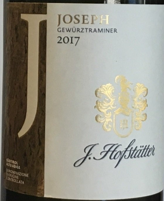 J. Hofstatter Gewurztraminer Wine - 2017 Vintage