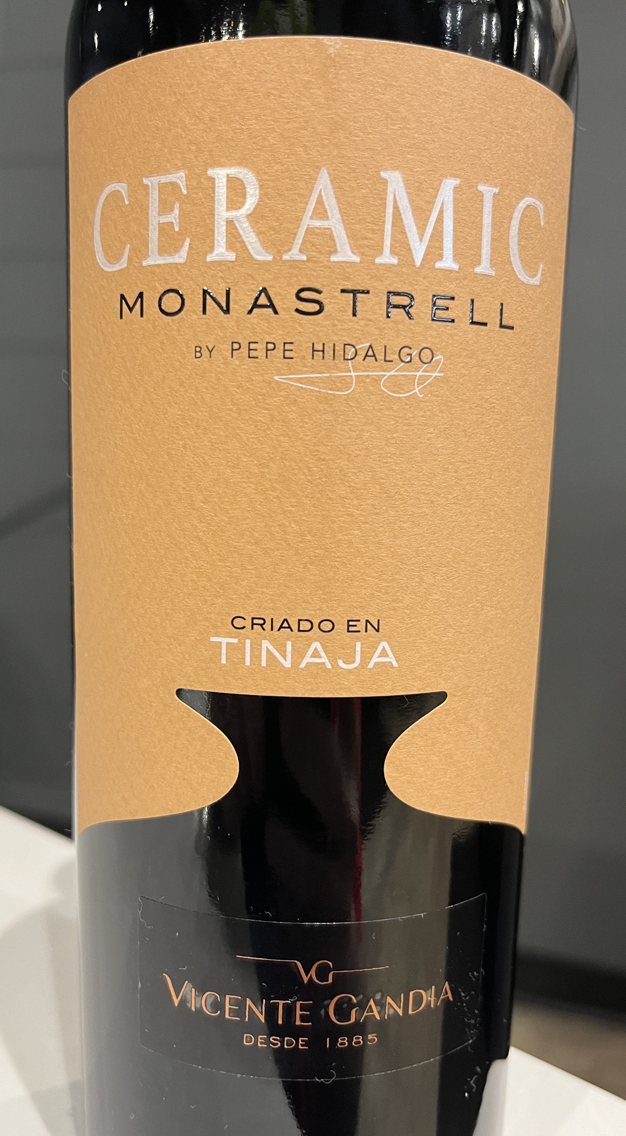 2019 Vincente Gandia Sustainable 'Ceramic' Monastrell Wine from Spain