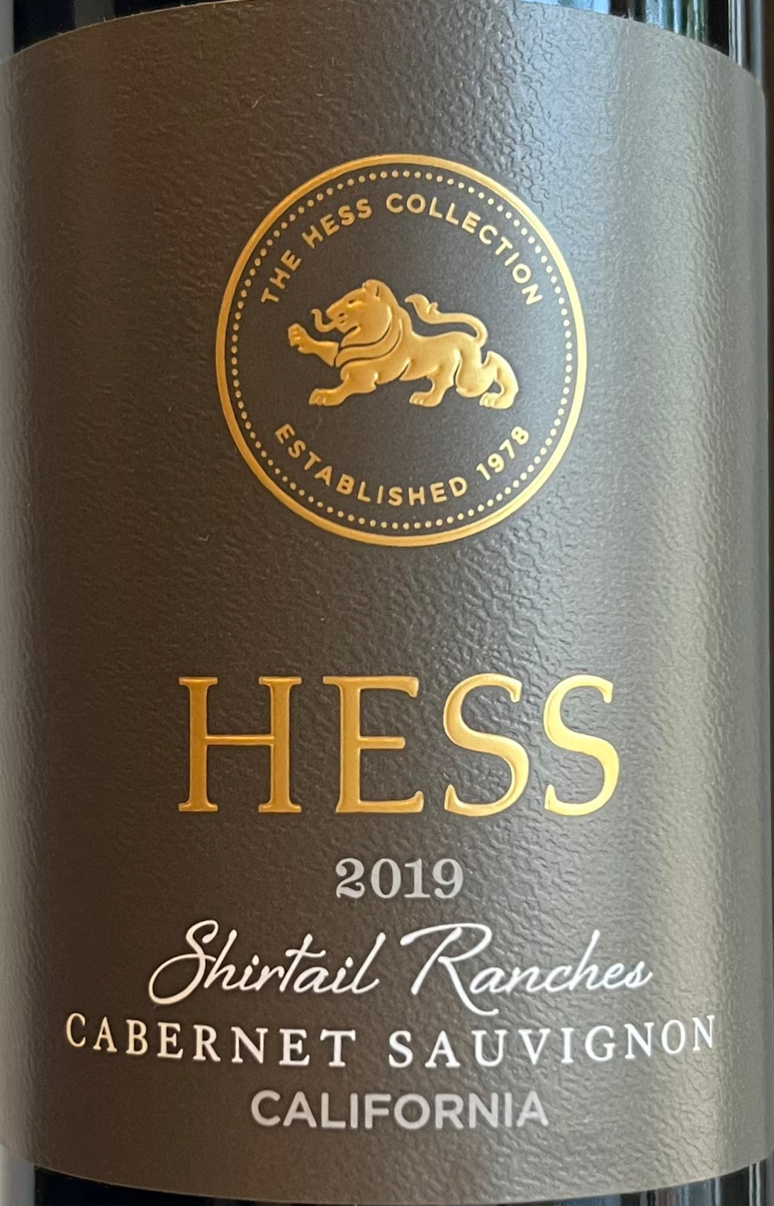 Hess 'Shirtail Ranches' Premium 2019 Cabernet Sauvignon