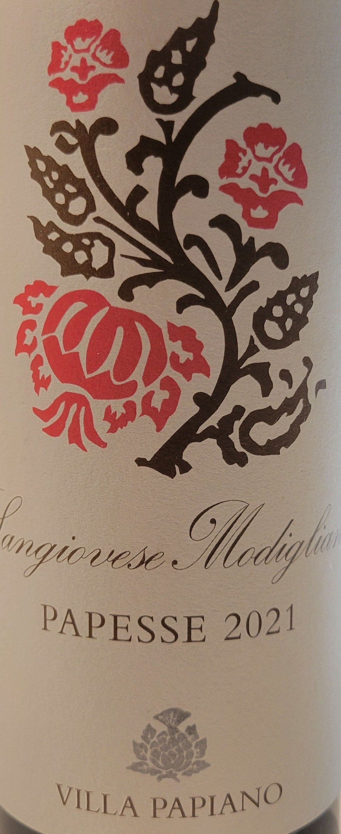 Villa Papiano 'Papesse' Organic Biodynamic Red Wine - Rosso