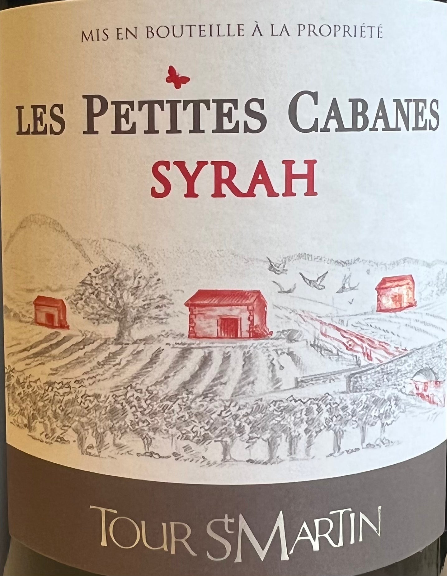 Tour St. Martin 'Les Petites Cabanes' Syrah Red Wine - 2019 Vintage