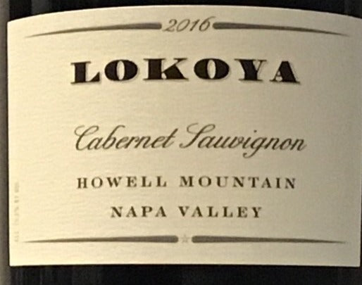 Lokoya Howell Mountain Premium Cabernet Sauvignon Red Wine - 2016 Vintage