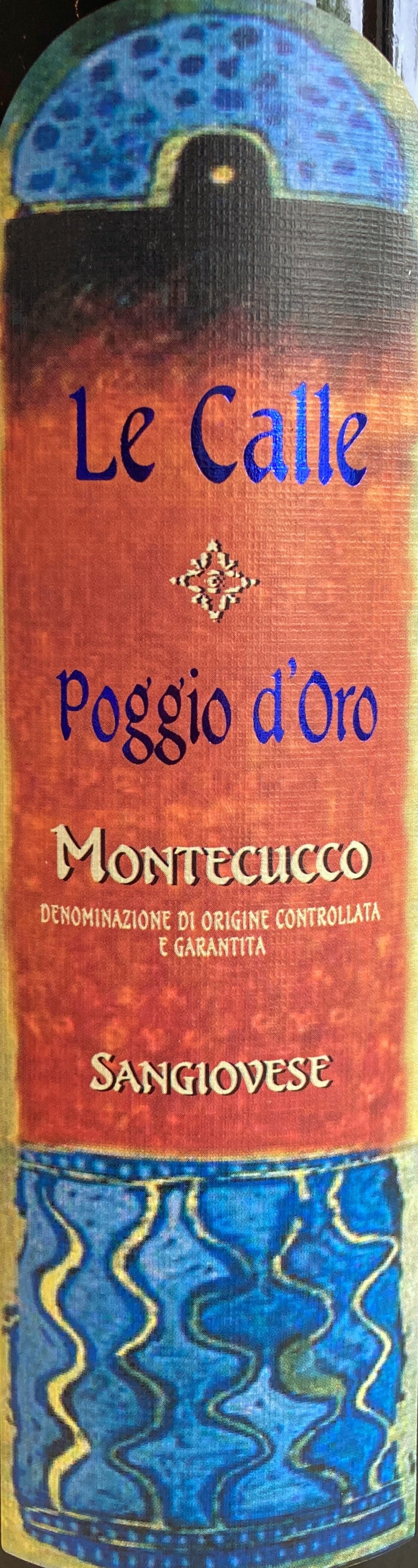 Le Calle di Catoccci 'Poggio d'Oro' Monteccucco Organic Red Wine - 100% Sangiovese
