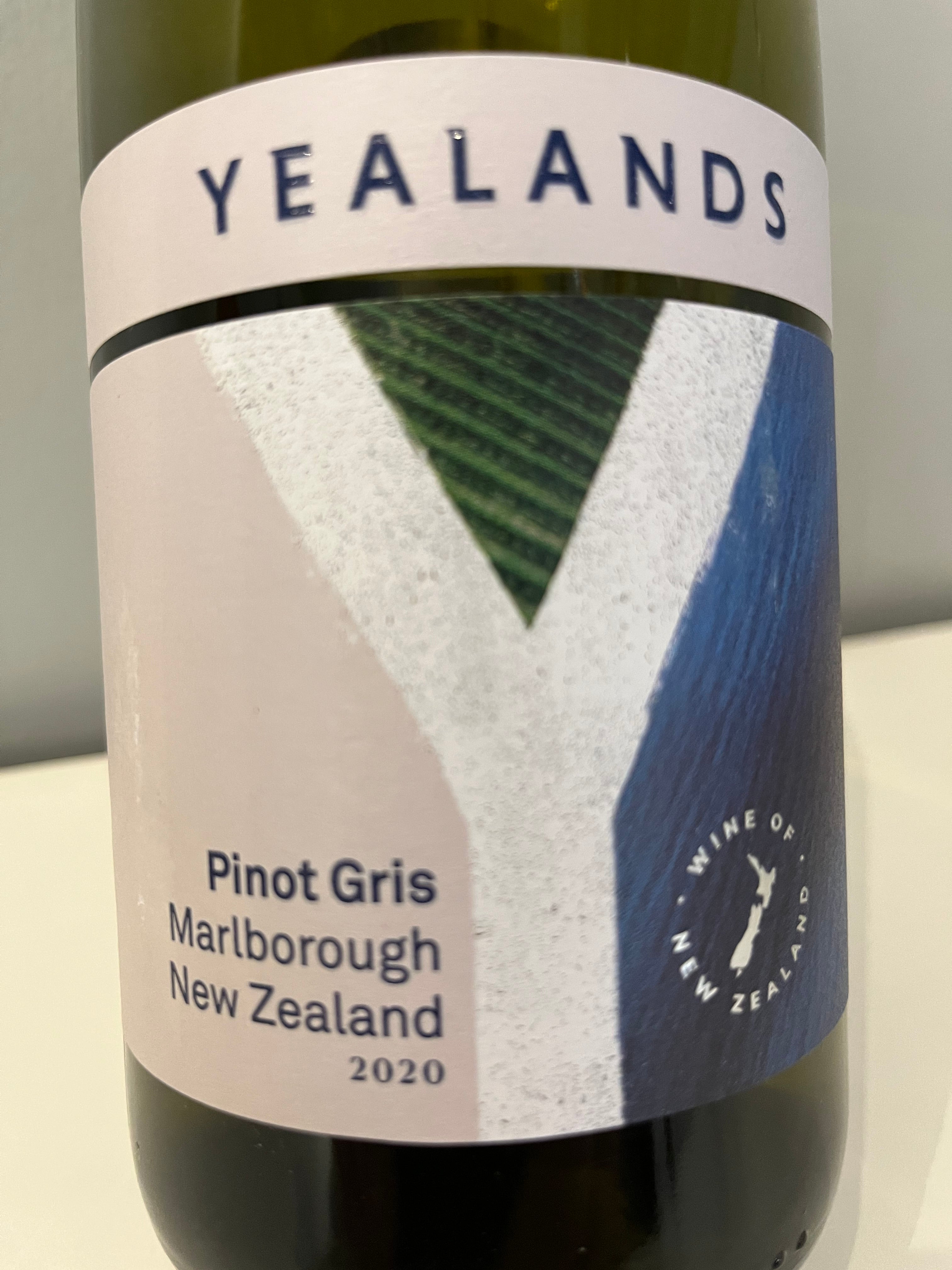 Yealands Premium Pinot Gris Wine from Marlborough, New Zealand