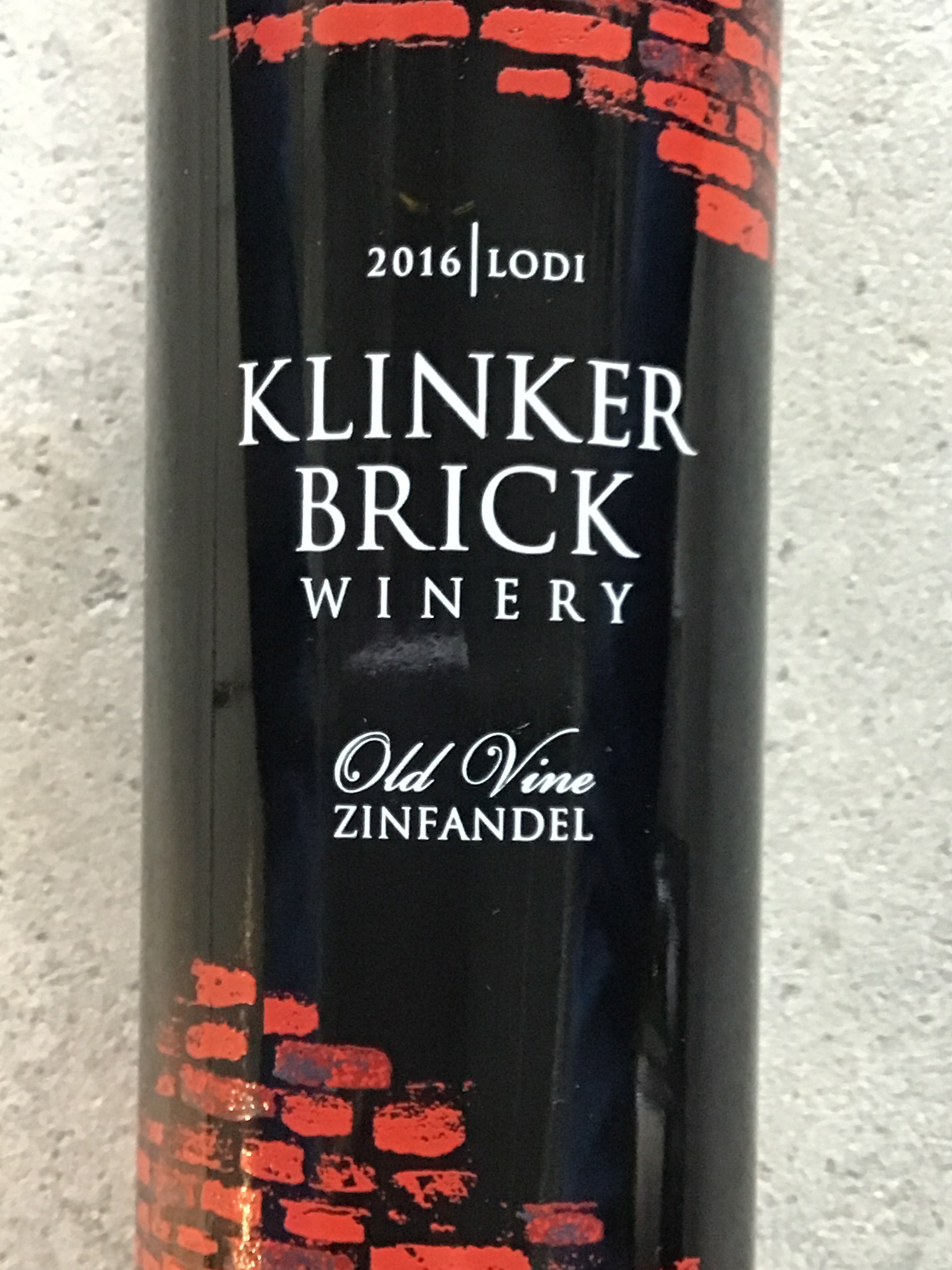 Lodi Old Vine Zinfandel Klinker Brick Wine - 375ml