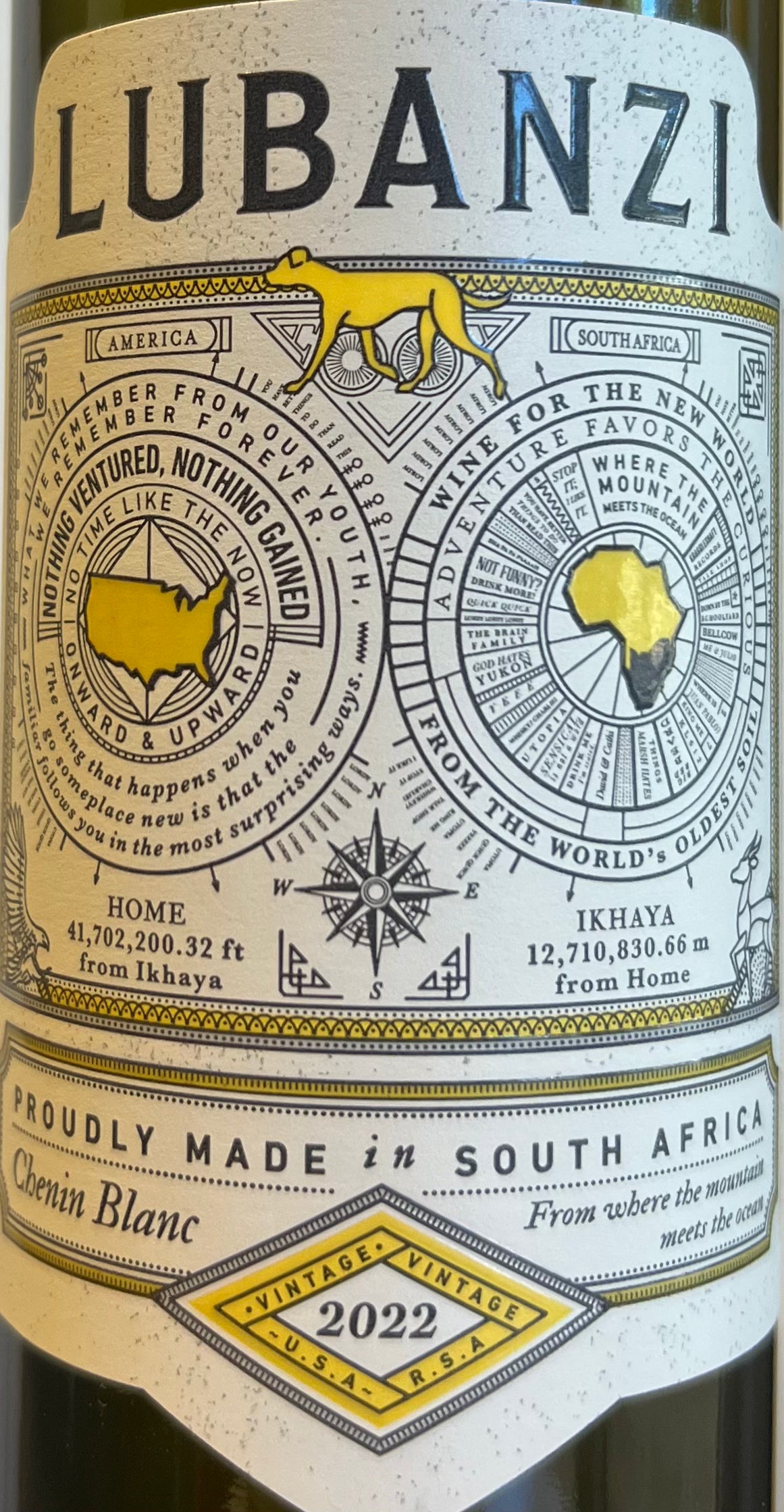 2022 South African Lubanzi Premium Chenin Blanc Wine