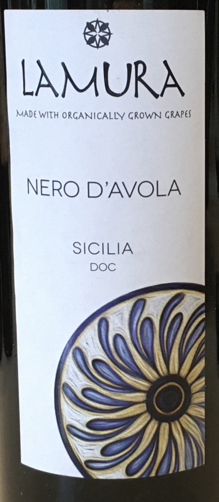2019 Organic Lamura Nero d'Avola Wine from Sicily, Italy