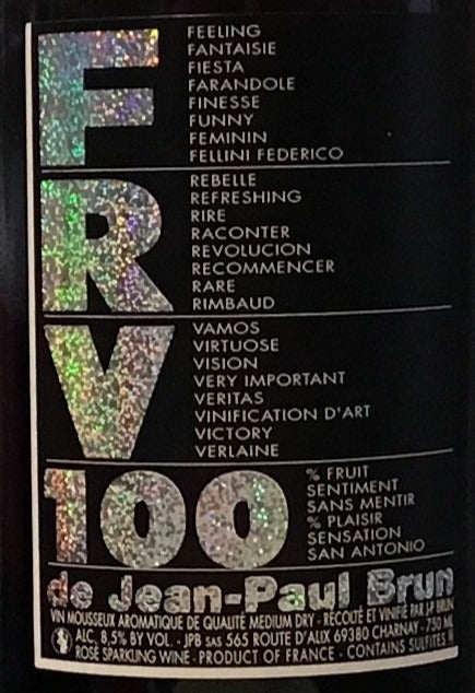 Jean Paul Brun 'FRV 100' - Effervescent Sparkling Gamay Rosé Wine