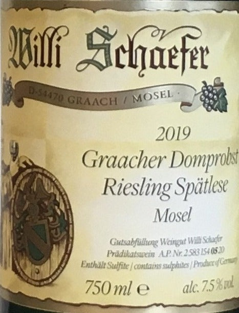 Willi Schaefer Riesling Spatlese Wine - Graacher Domprobst #5
