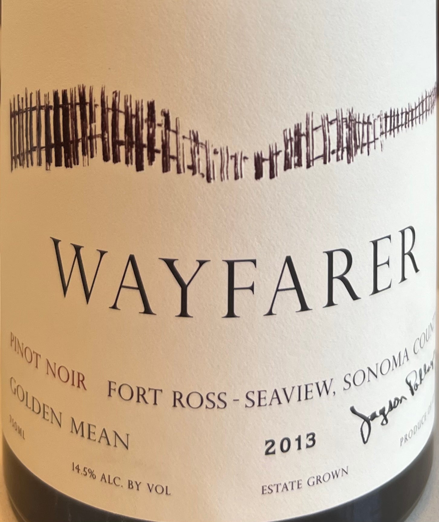 The Exquisite 2019 Wayfarer 'Golden Mean' Pinot Noir from Sonoma Coast