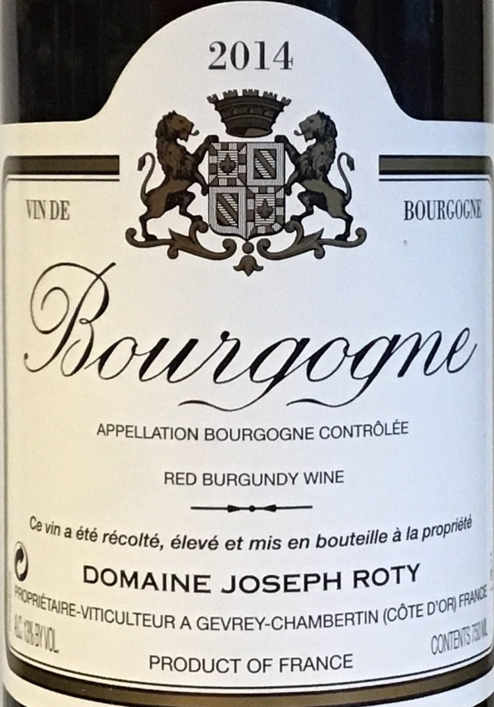 2014 Joseph Roty Bourgogne Rouge - Cuvee de Pressonier
