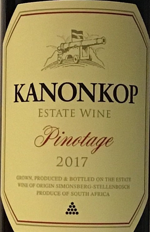 Kanonkop Pinotage Wine - 2020 Estate from Simonsberg - Stellenbosch, South Africa