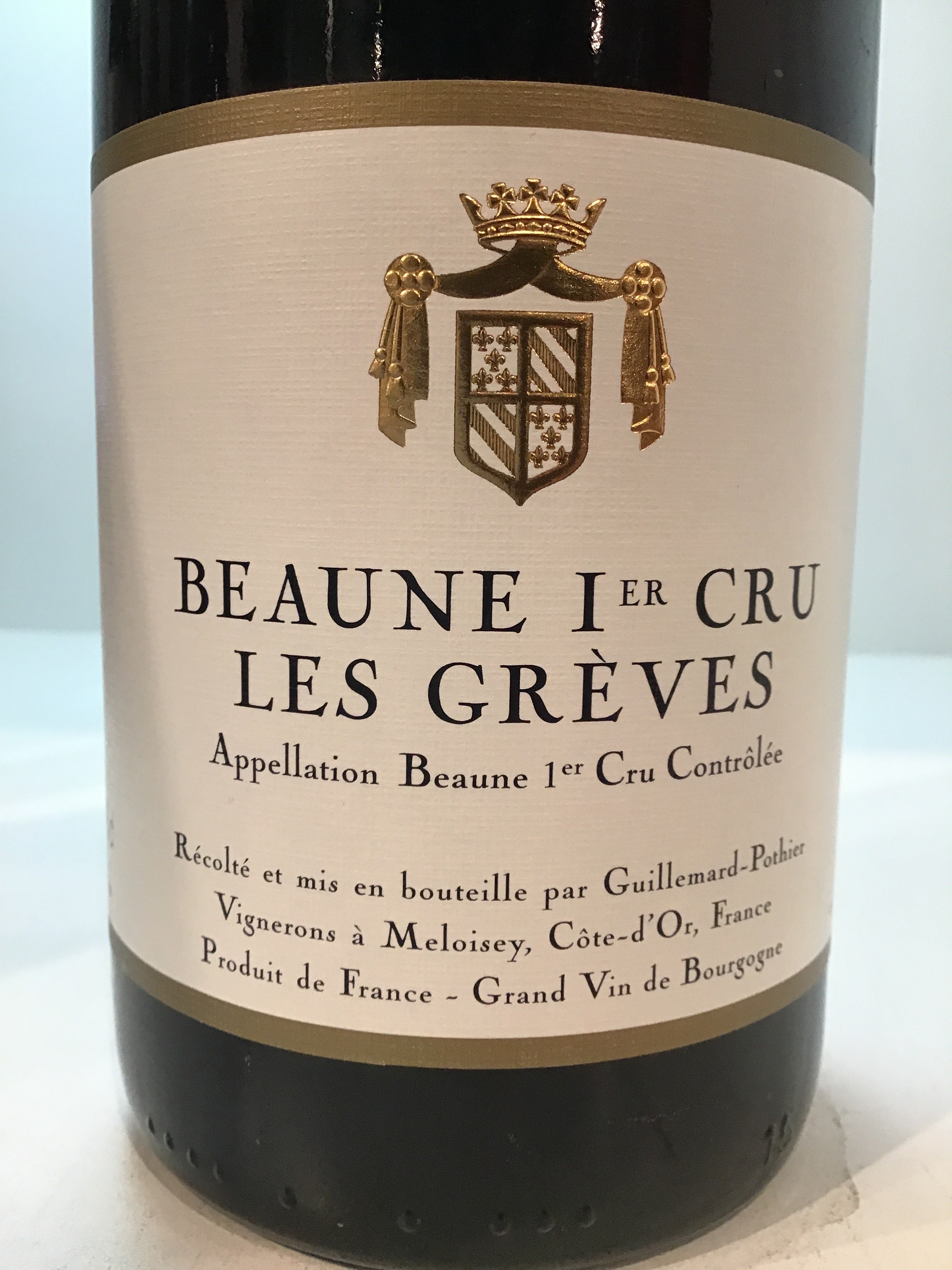 Guillemard Pothier's Fine 'Les Greves' Beaune 1er Cru Wine
