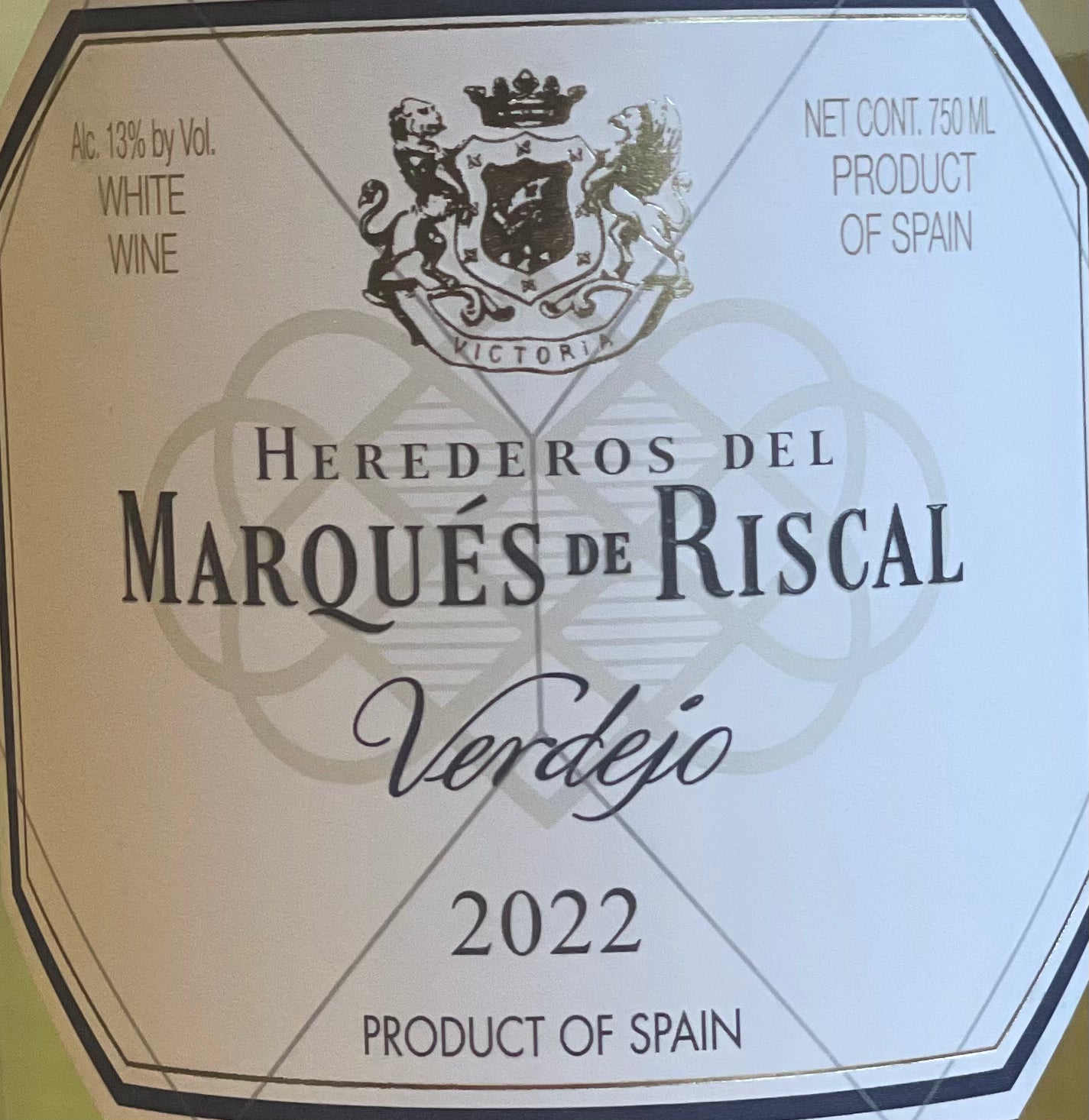 2022 Herederos Del Marques de Riscal Verdejo Wine from Rueda, Spain