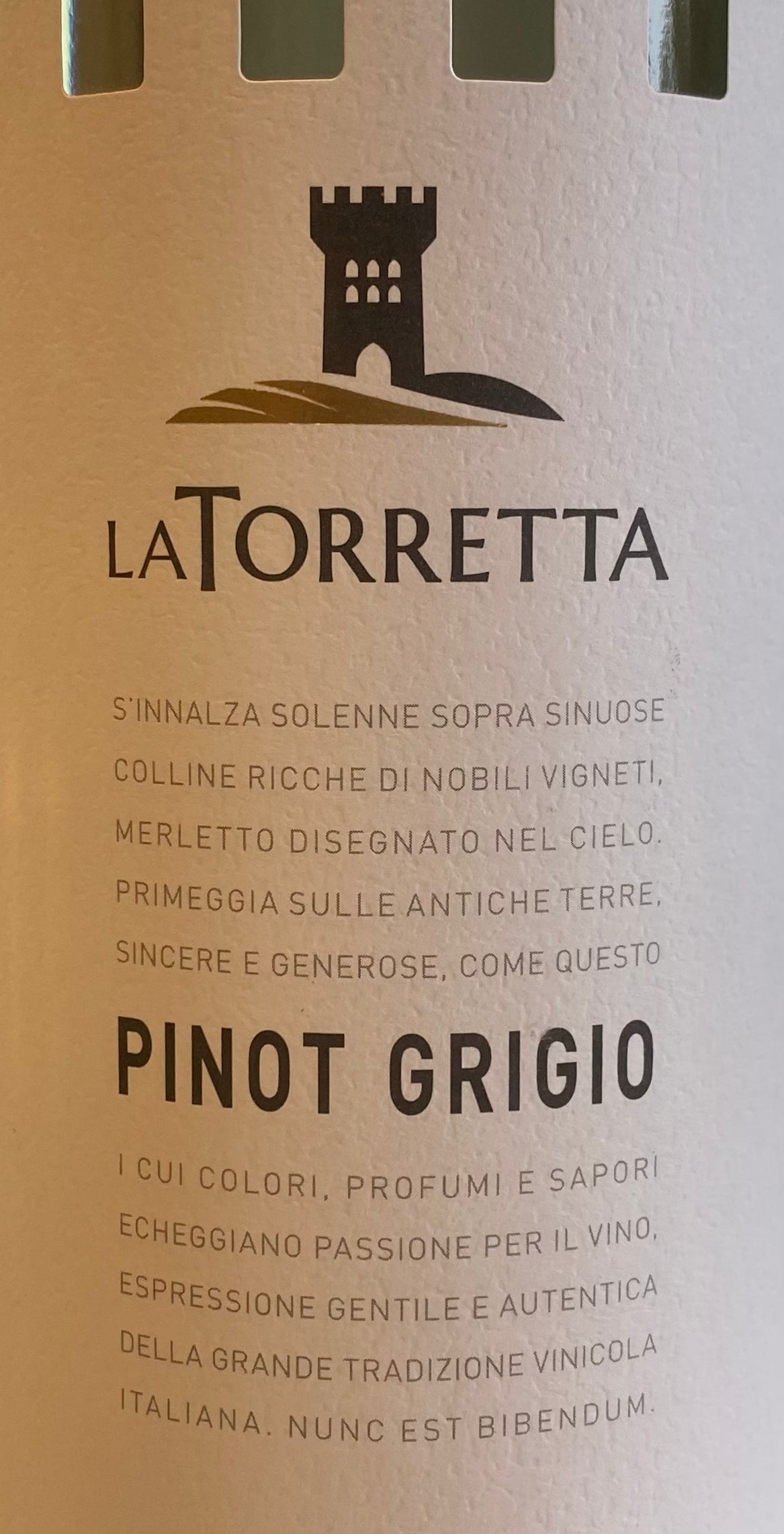 2021 La Torretta Premium Pinot Grigio Wine