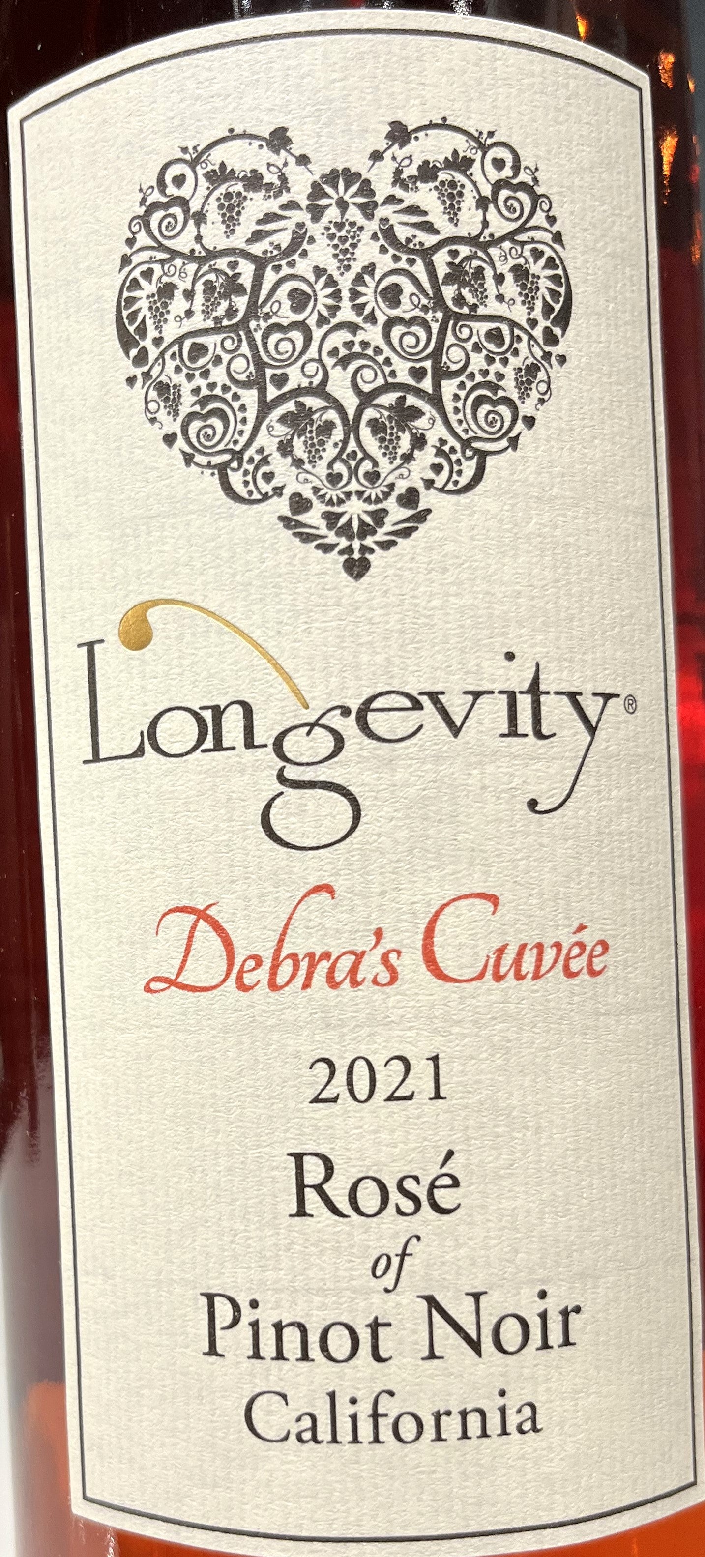 2021 Long - lasting 'Debra's Cuvee' California Rose Wine