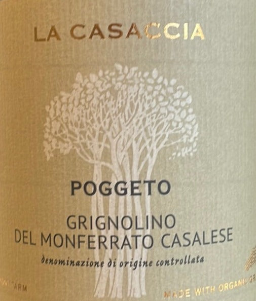 La Casaccia 'Poggeto' - Premium 2022 Grignolino Red Wine from Piedmont, Italy