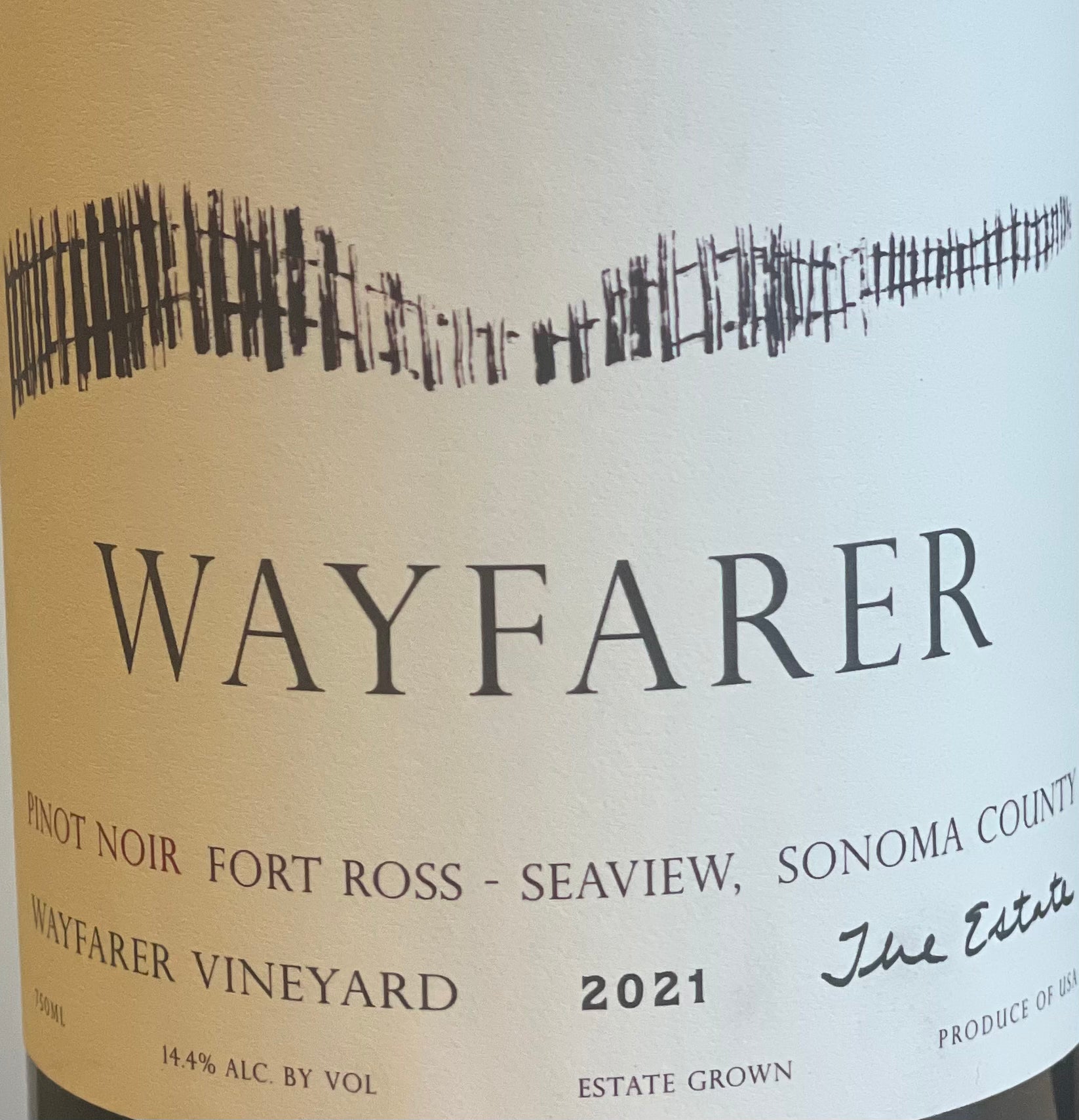 2021 Wayfarer Estate Fort Ross Premium Pinot Noir from Sonoma County