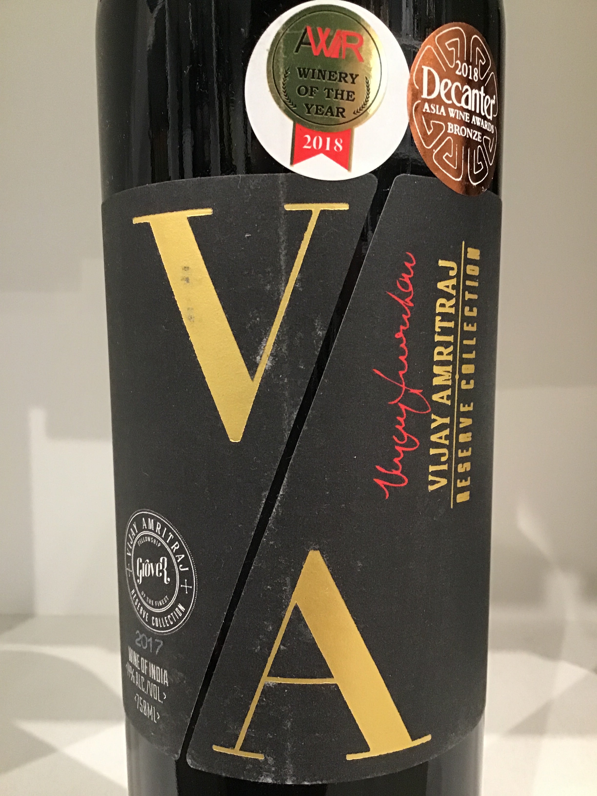 Grover Zampa Reserve Red Wine Inspired by Tennis Legend Vijay Amritraj