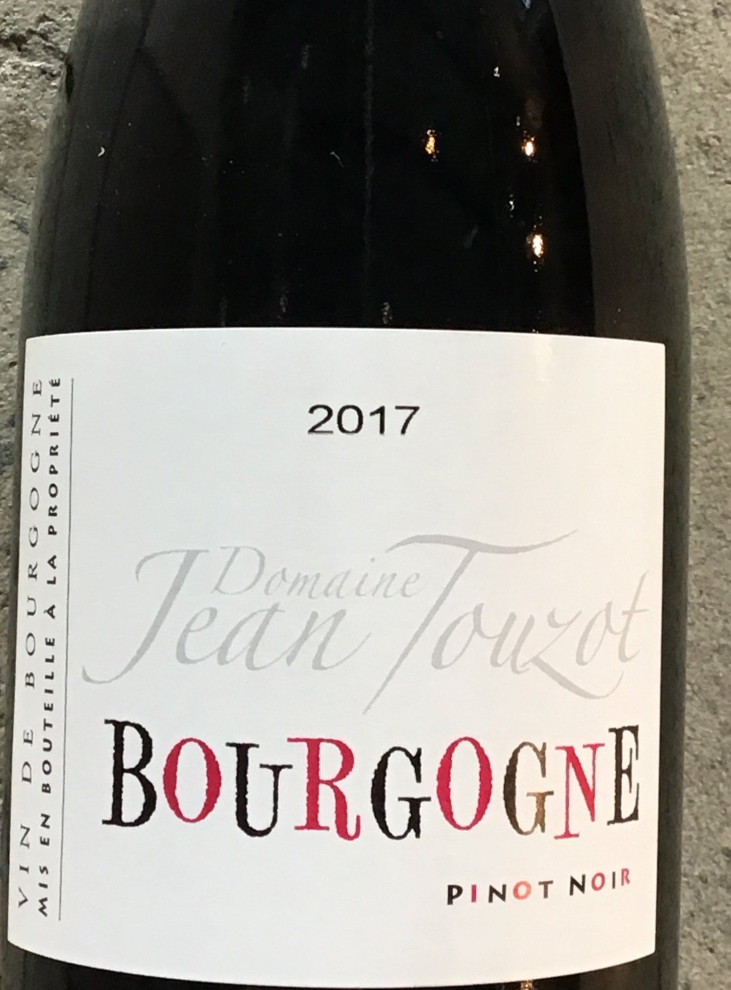 Jean Touzot Pinot Noir Red Wine from Burgundy Region
