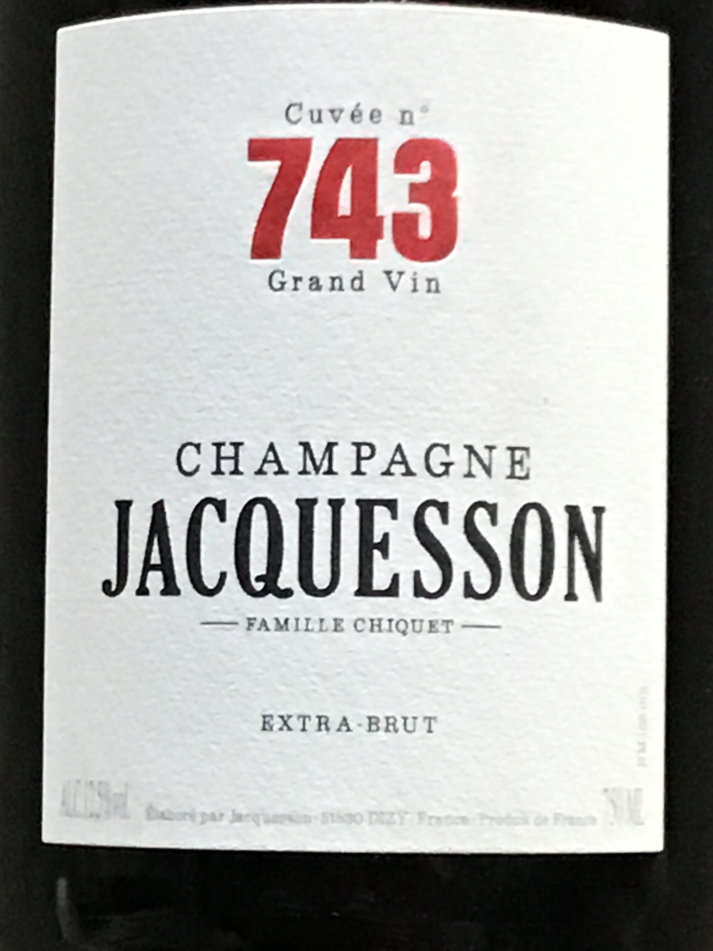 Jacquesson 'Cuvée 743' - A Creamy and Fragrant Champagne Blend