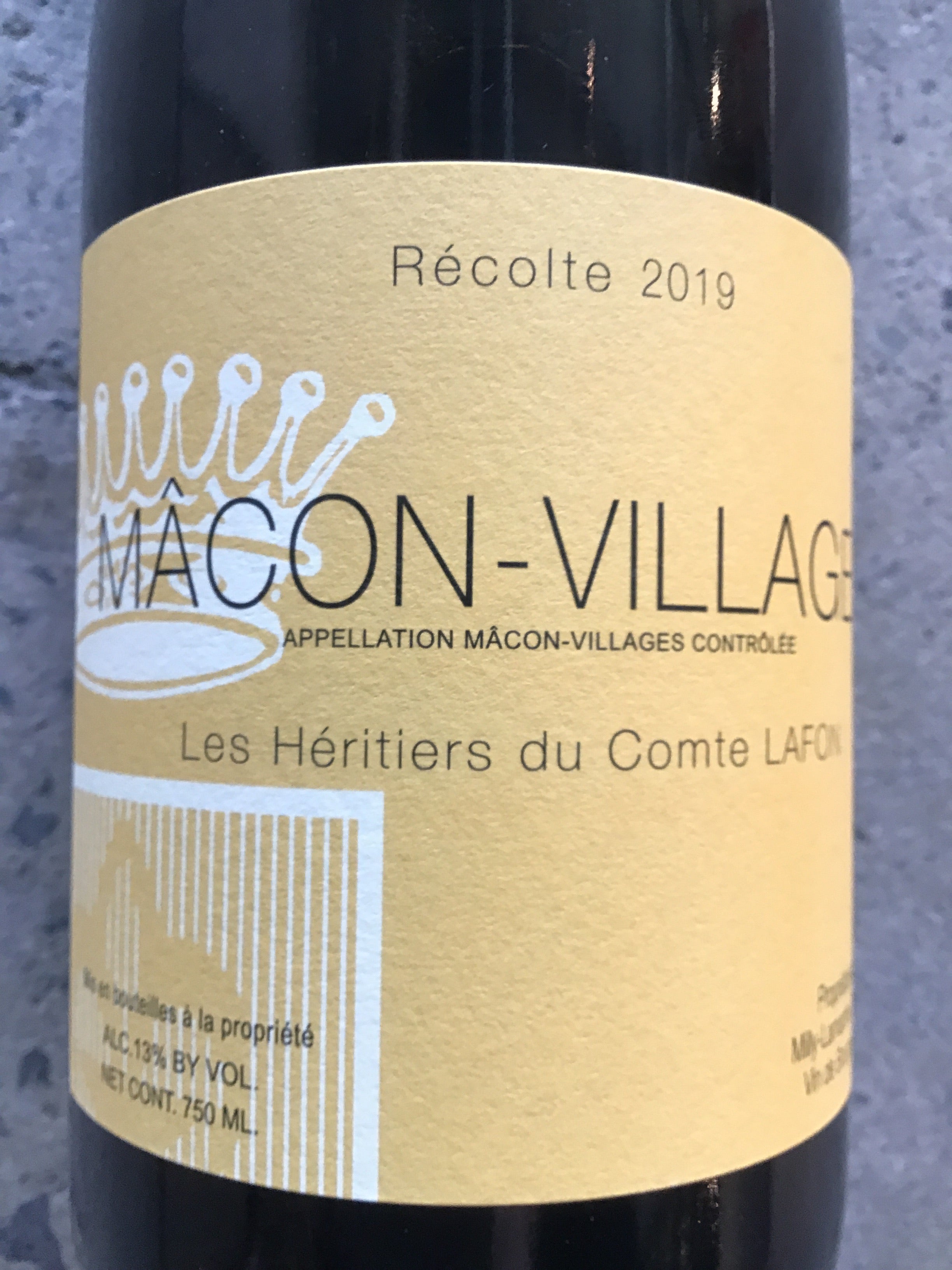 Wine - Les Inheritors of Comte Lafon Chardonnay from Mâcon - Villages