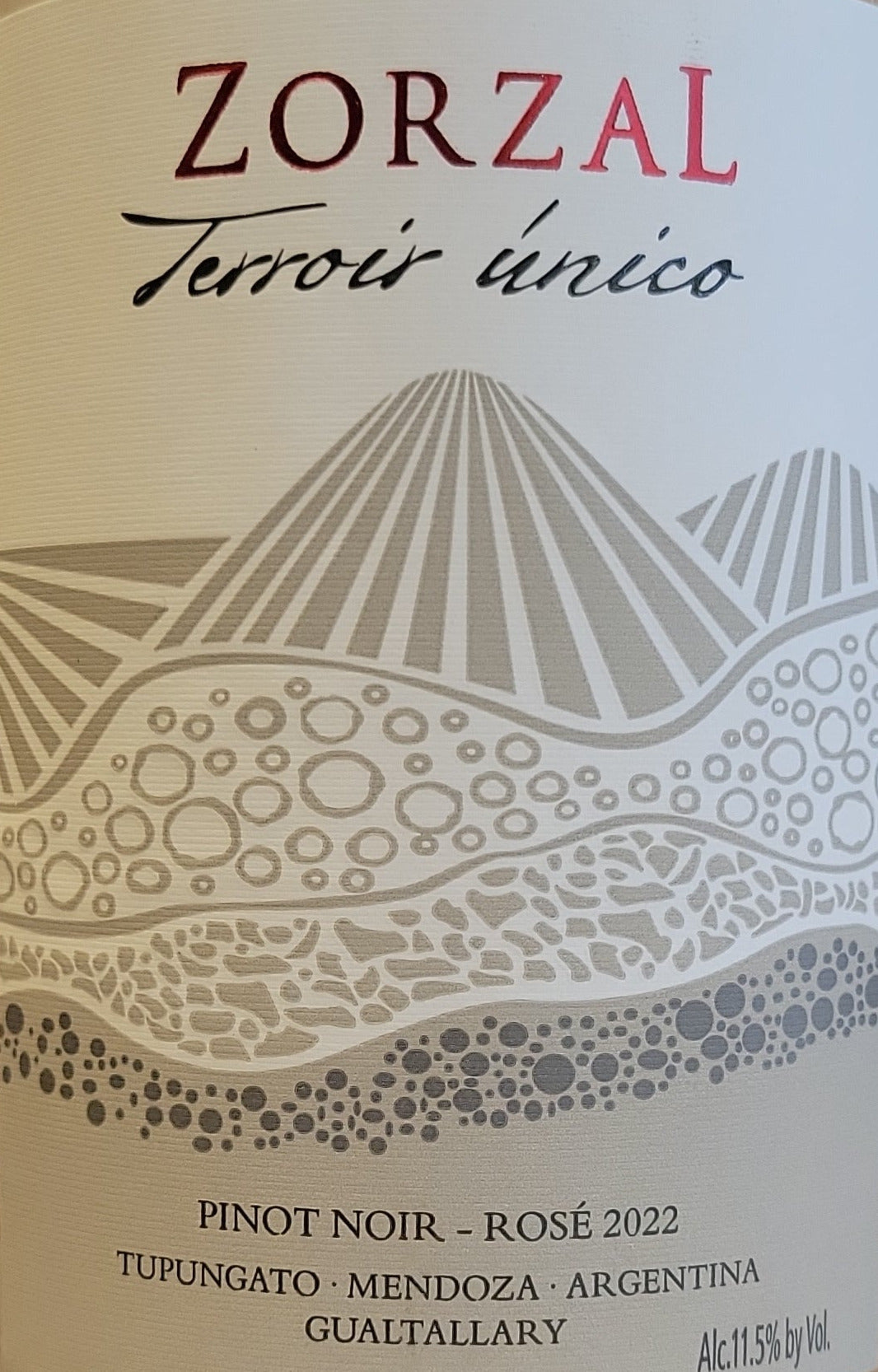 Zorzal Pinot Noir Rose Wine - 2022 Vintage