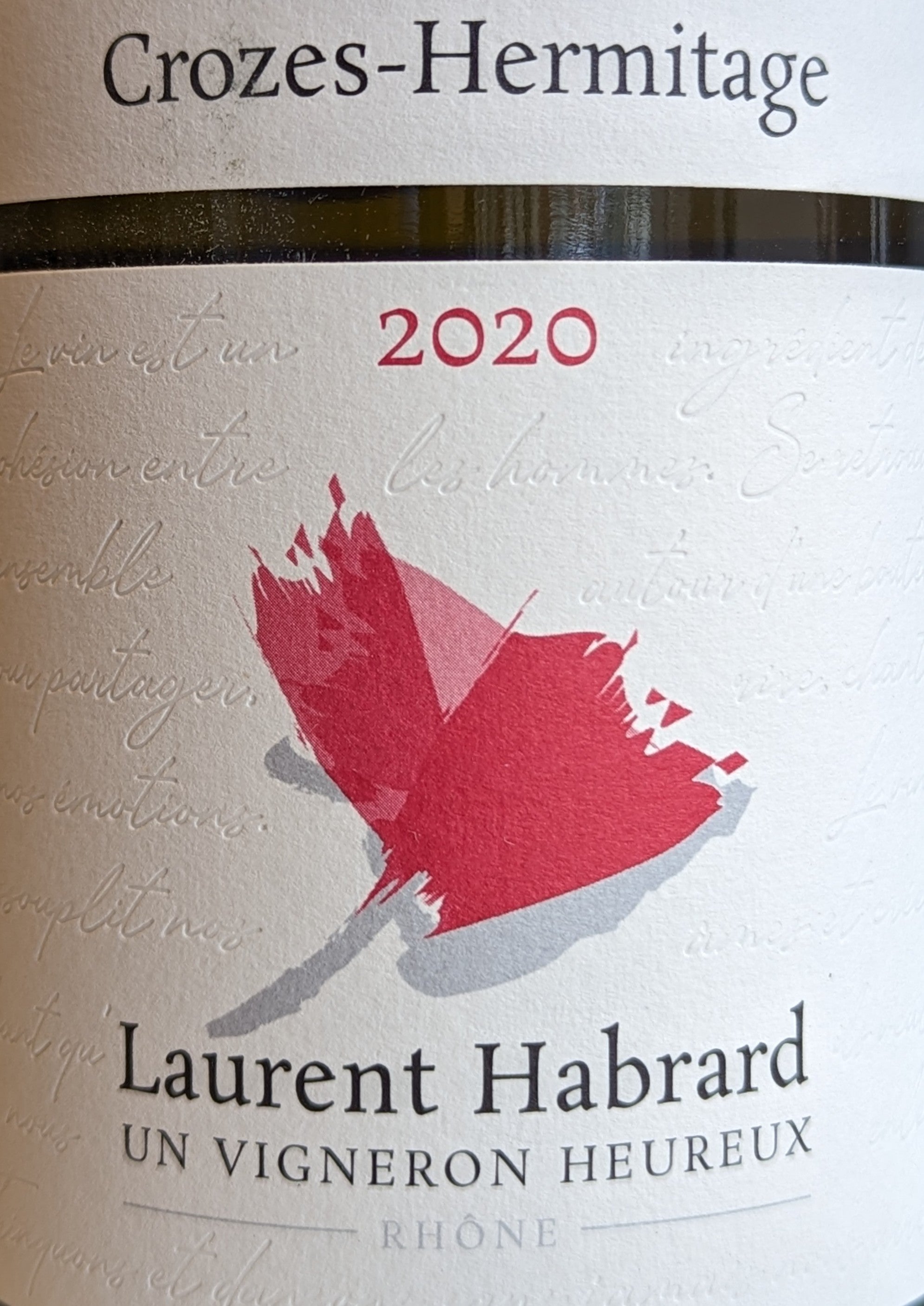 Laurent Habrard's Fine Crozes-Hermitage Blanc White Wine