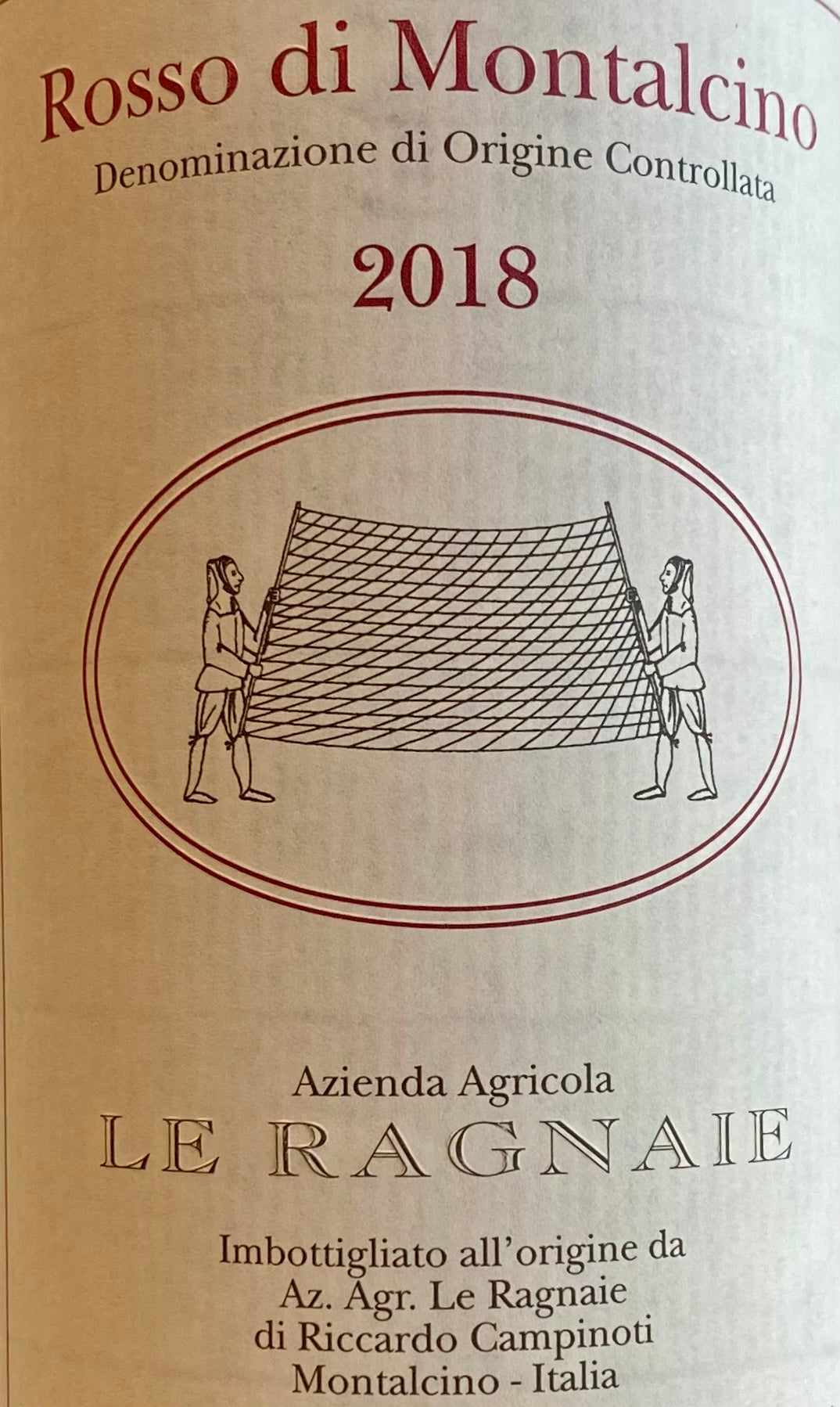2019 Le Ragnaie - Premium Rosso di Montalcino from Italy