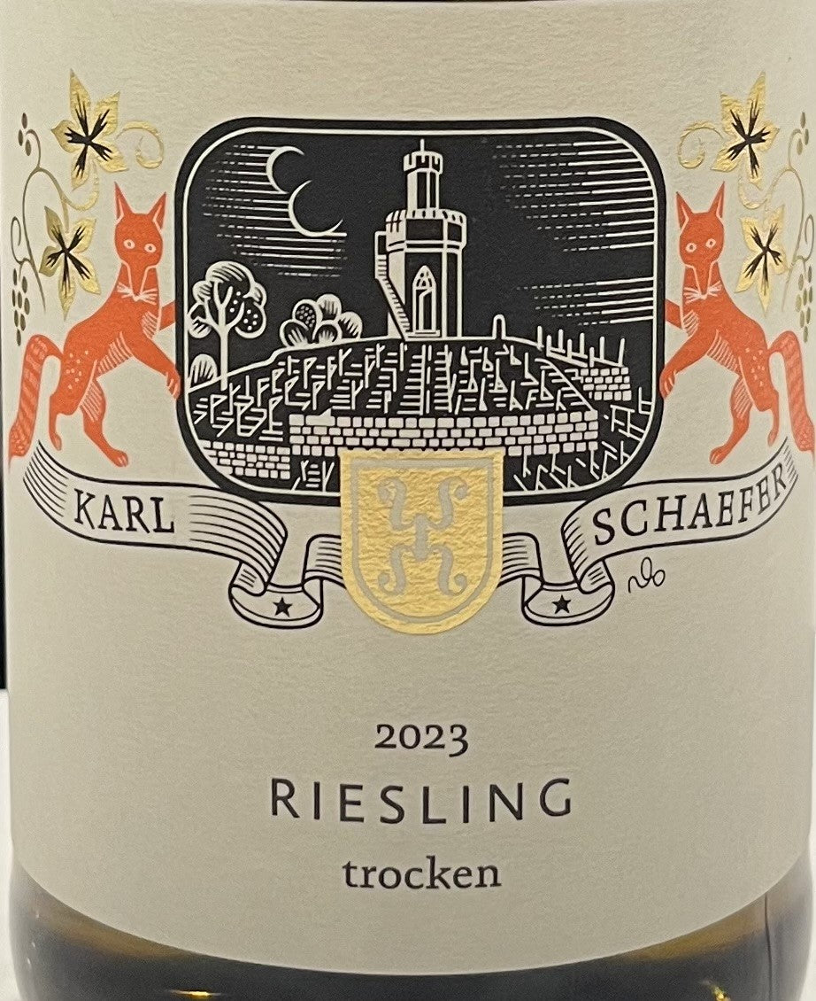 Karl Schaefer Dry Riesling White Wine from Pfalz, Germany