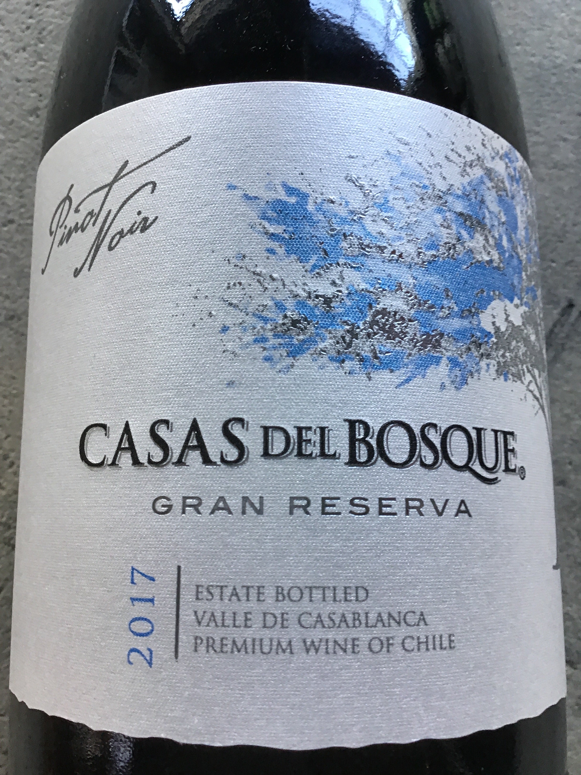 Chilean Casas del Bosque Reserve Pinot Noir - 2017 Vintage