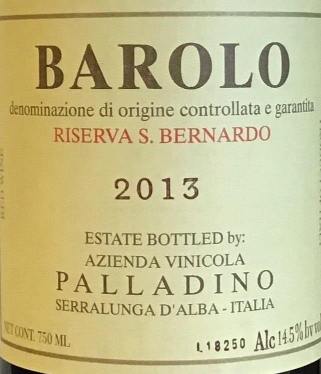 Palladino Riserva San Bernardo - Premium Barolo Wine