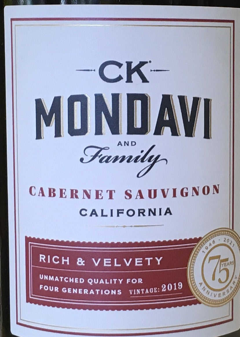 CK Mondavi - 1.5 Liter Bottle of Premium Cabernet Sauvignon Red Wine