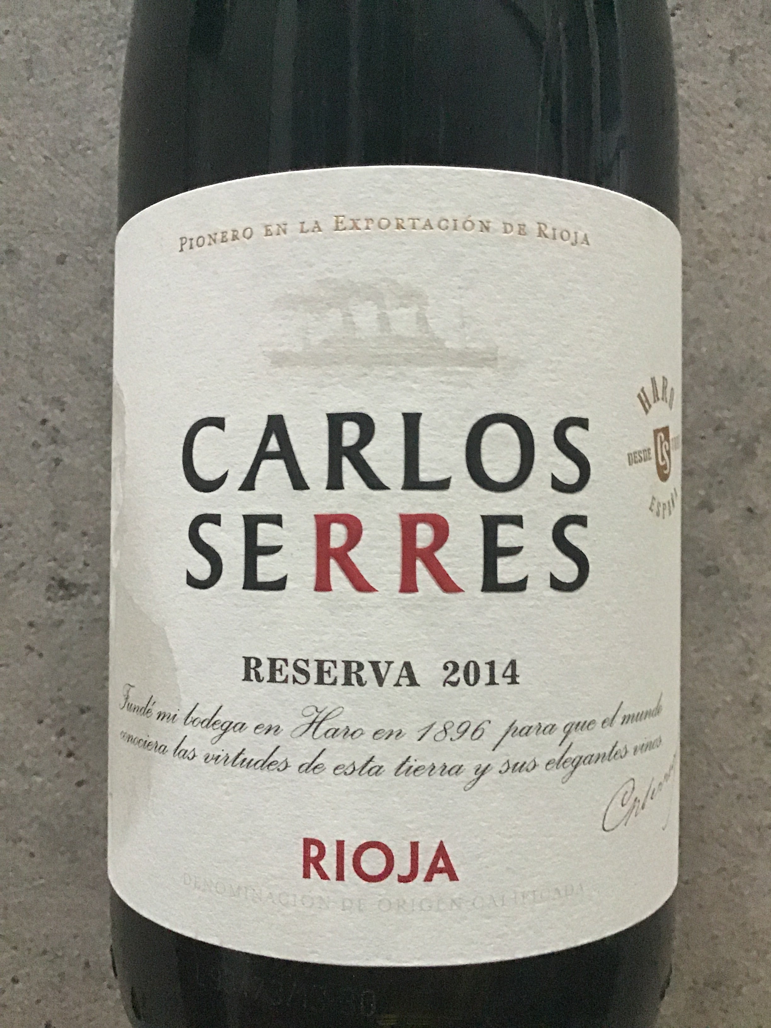 Carlos Serres Rioja Reserva 2014 - Premium Spanish Wine