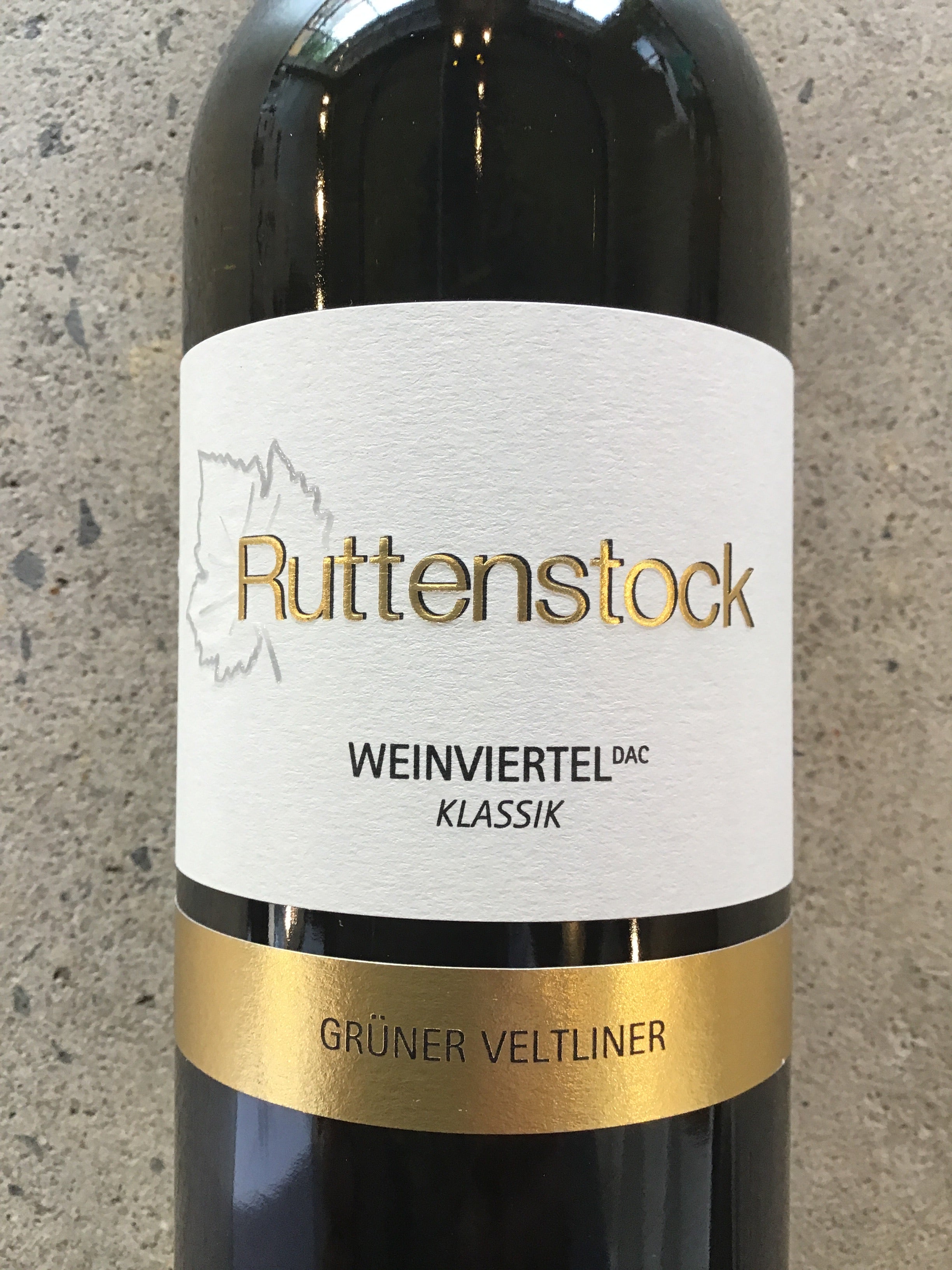 2019 Weinviertel Austrian Gruner Veltliner Ruttenstock Wine