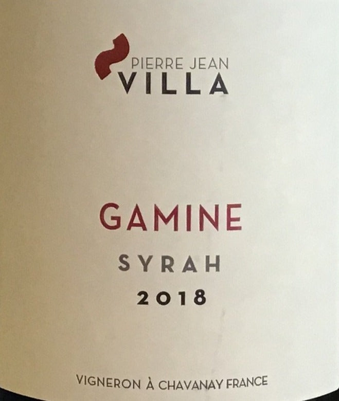 2018 Pierre Jean Villa 'Gamine' Elegant Young - Vined Syrah