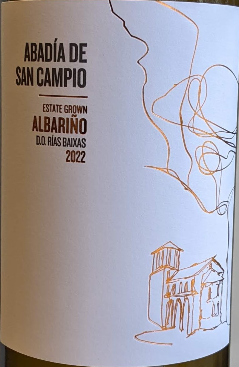 2022 Bodegas Terras Gauda 'Abadia de San Campio' Albarino Wine from Rias Baixas, Spain