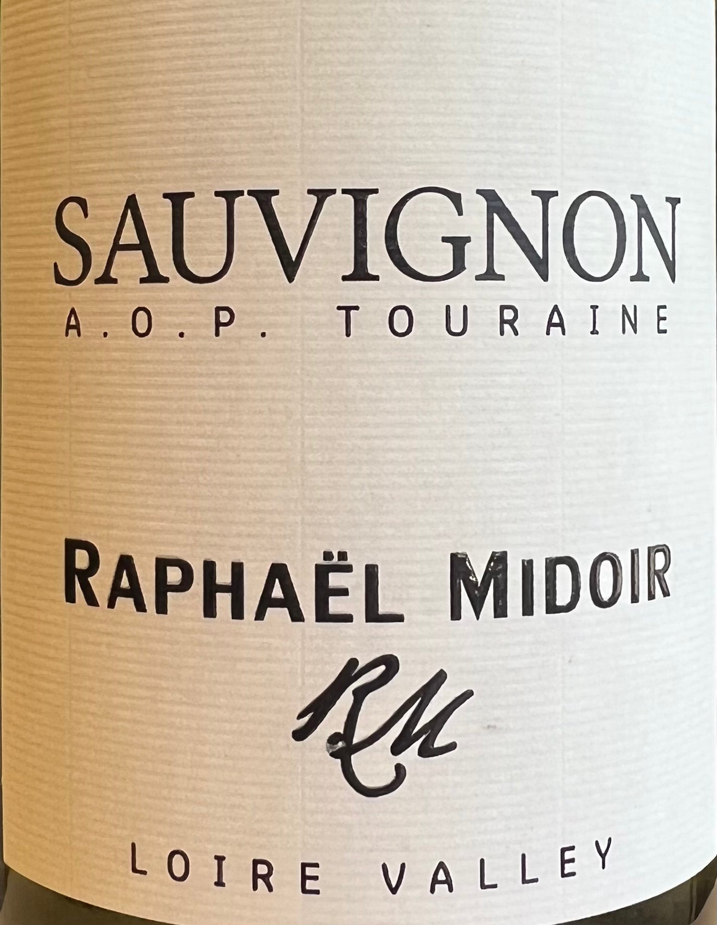 Raphael Midoir Sauvignon Blanc Wine from Touraine, Loire Valley, France