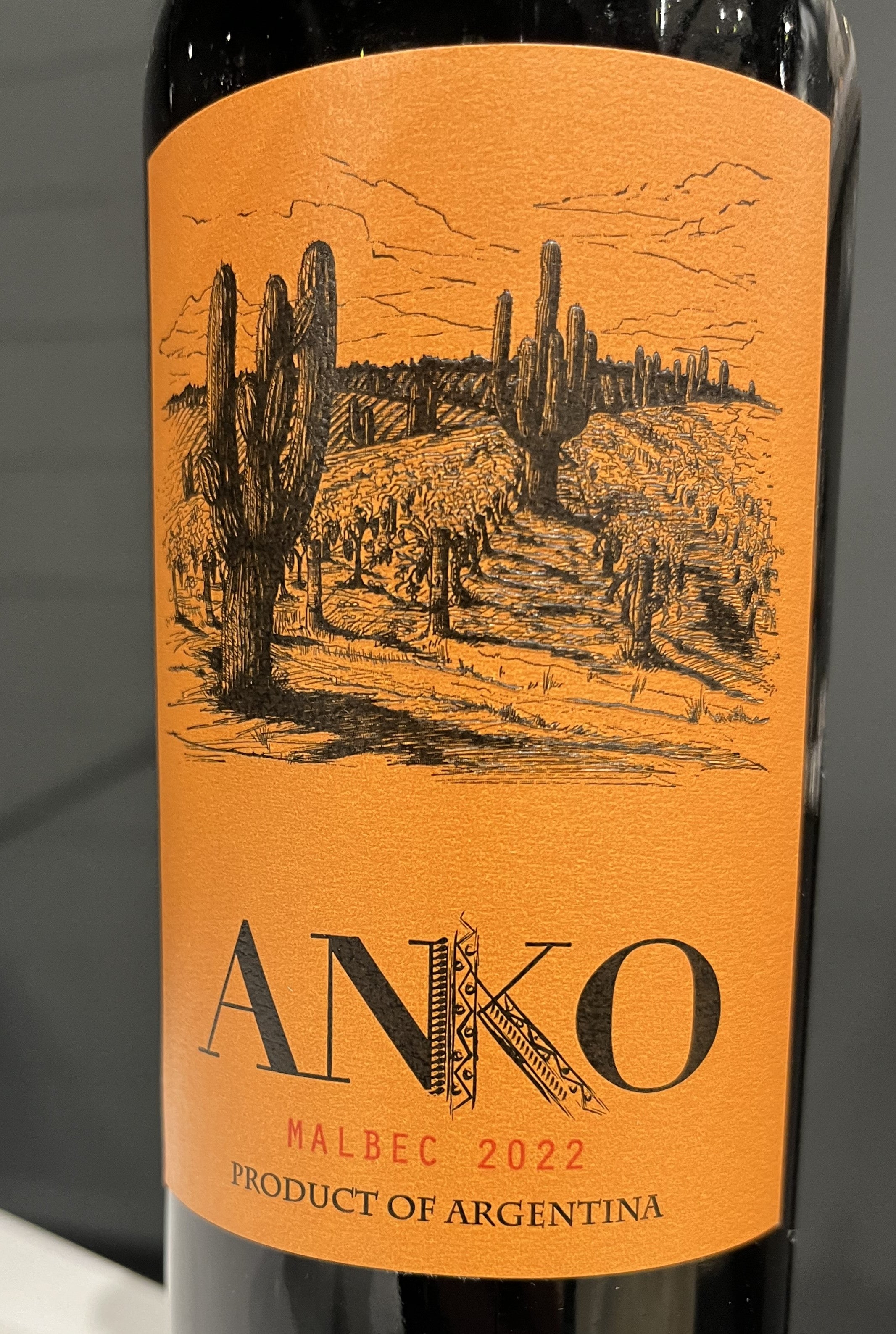 2022 Anko Premium Malbec from Salta, Argentina