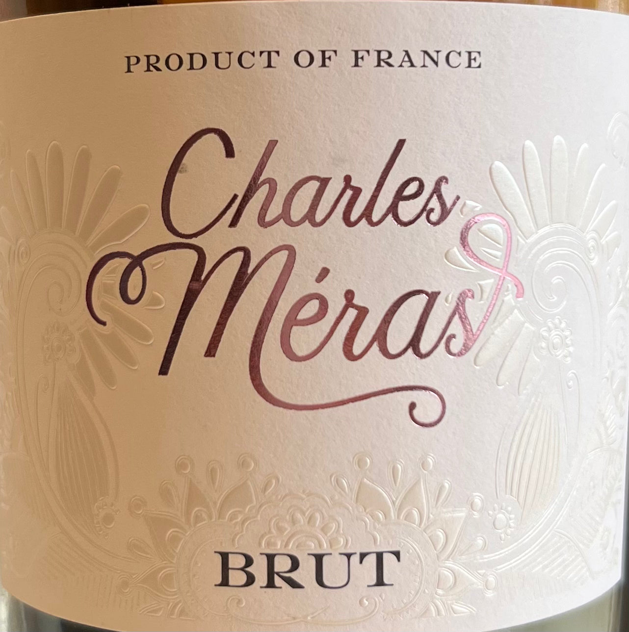 Charles Meras' Exquisite Brut Rose Wine - Pinot Noir from South of France