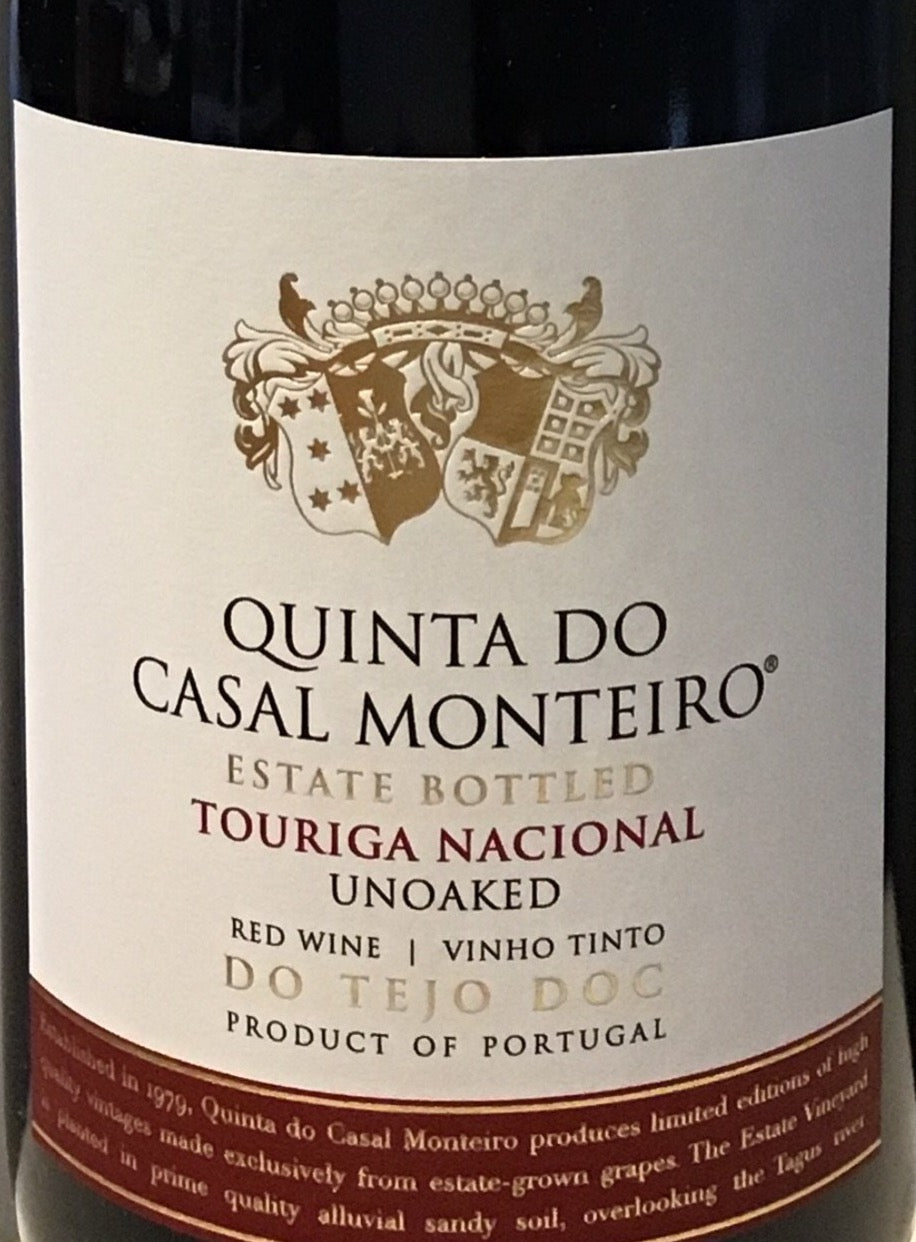 Fine Portuguese Red Wine - Quinta do Casal Monteiro Touriga Nacional