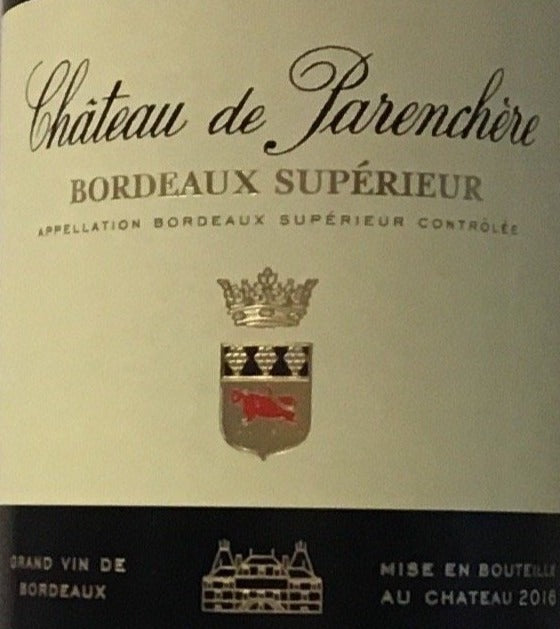 Bordeaux Superieur Red Wine - Chateau de Parenchere