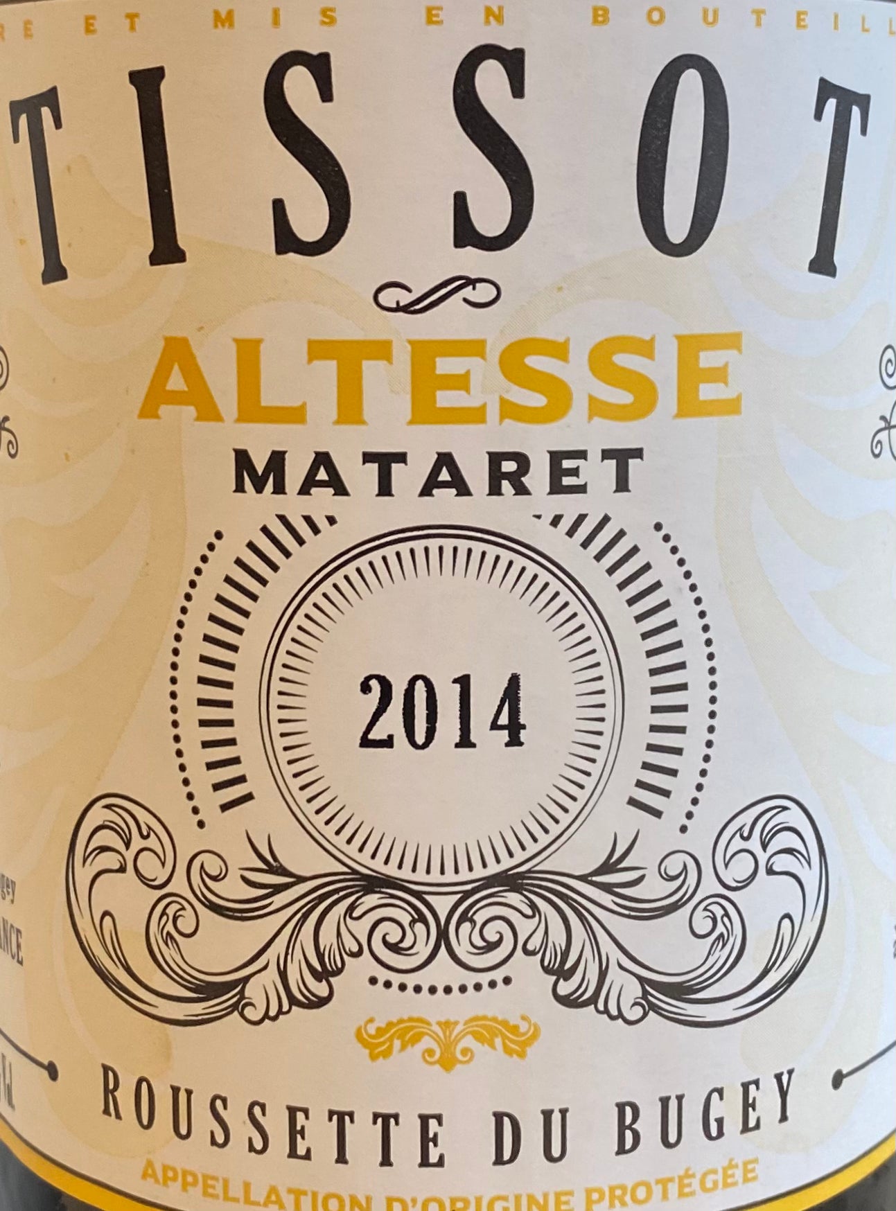 2014 Thierry Tissot Organic 'Mataret' Rousette de Bougey Altesse Wine