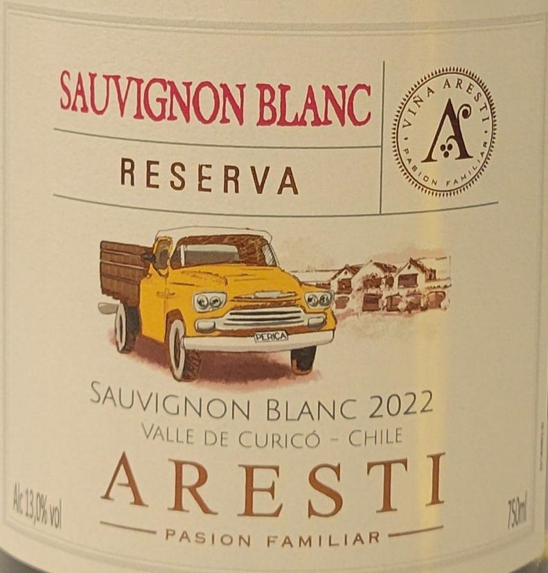 Aresti 'Reserva' 2022 - Premium Sauvignon Blanc from Central Valley, Chile