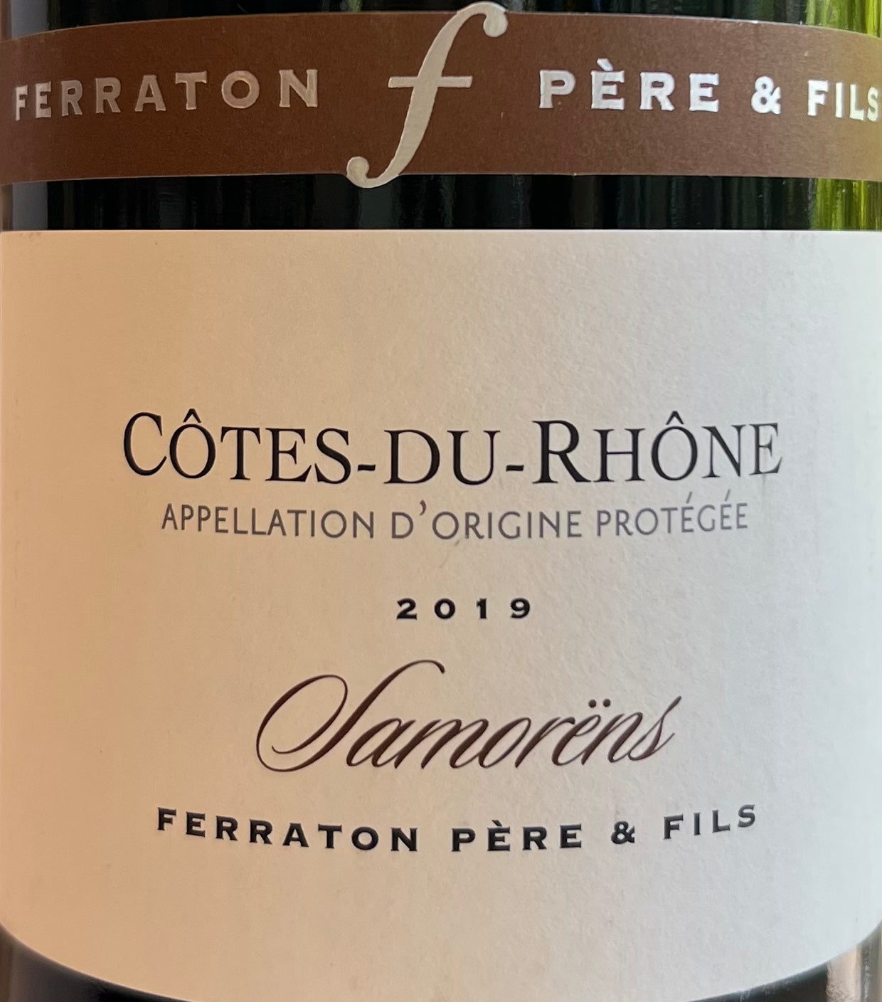 2019 Ferraton 'Samorens' - Classic Cotes du Rhone Red Blend