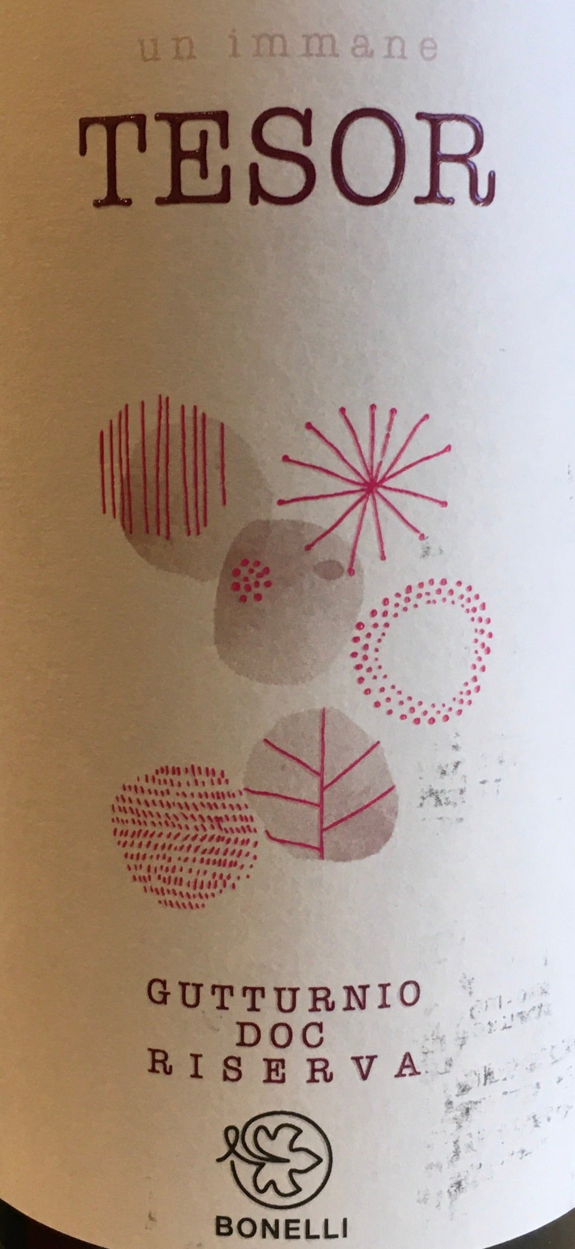 2019 Bonelli 'Tesor' Gutturnio Riserva DOC - A Precious Barbera Blend from Italy